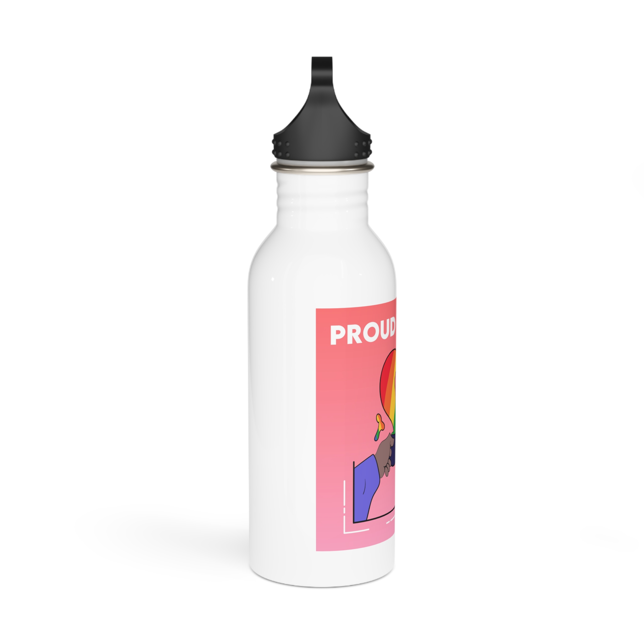 Creativesmoke Lgbtq 6 Stainless Steel Water Bottle - Image 2