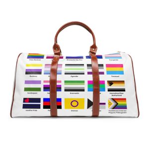 Lgbtq Community Flags Set Lgbt Sexual Identity Pride Flags Collection Rainbow Lesbian Gay Bisexual Waterproof Travel Bag