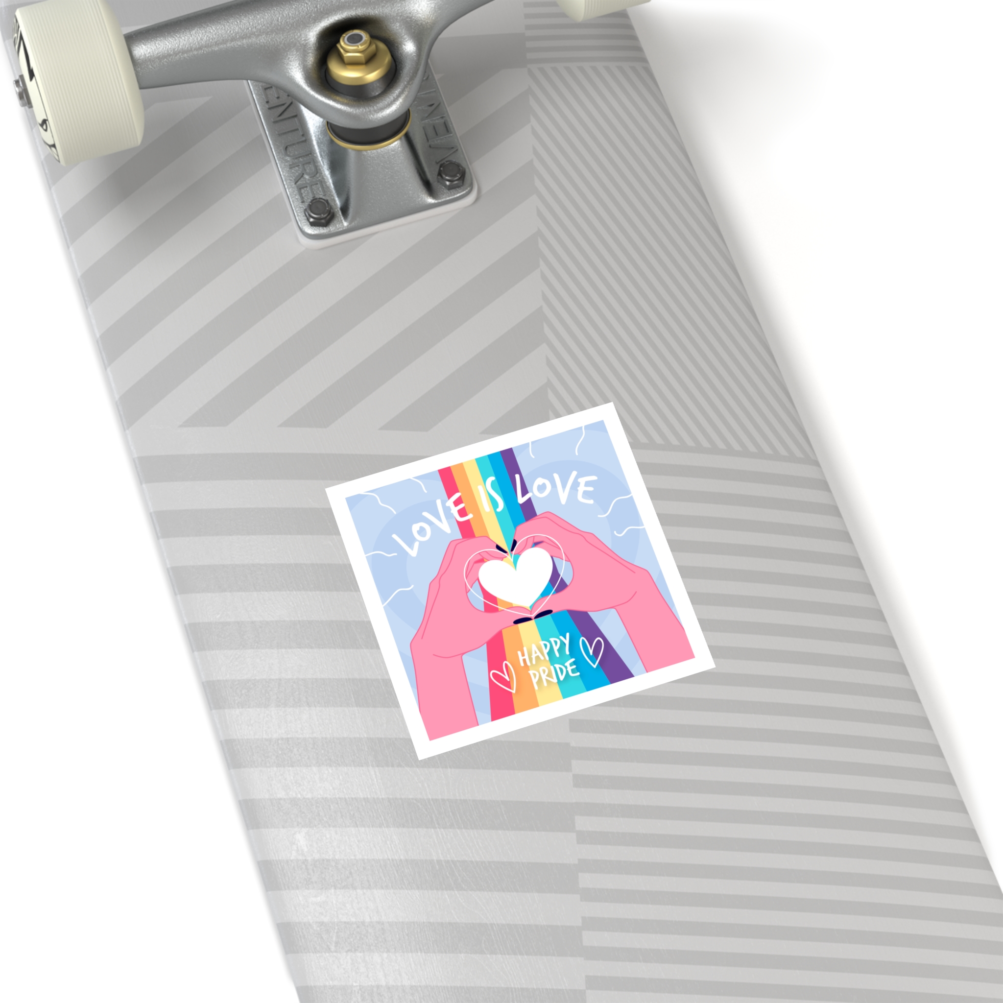 Pride Day Celebration Design Laminate Stickers Square - Image 28
