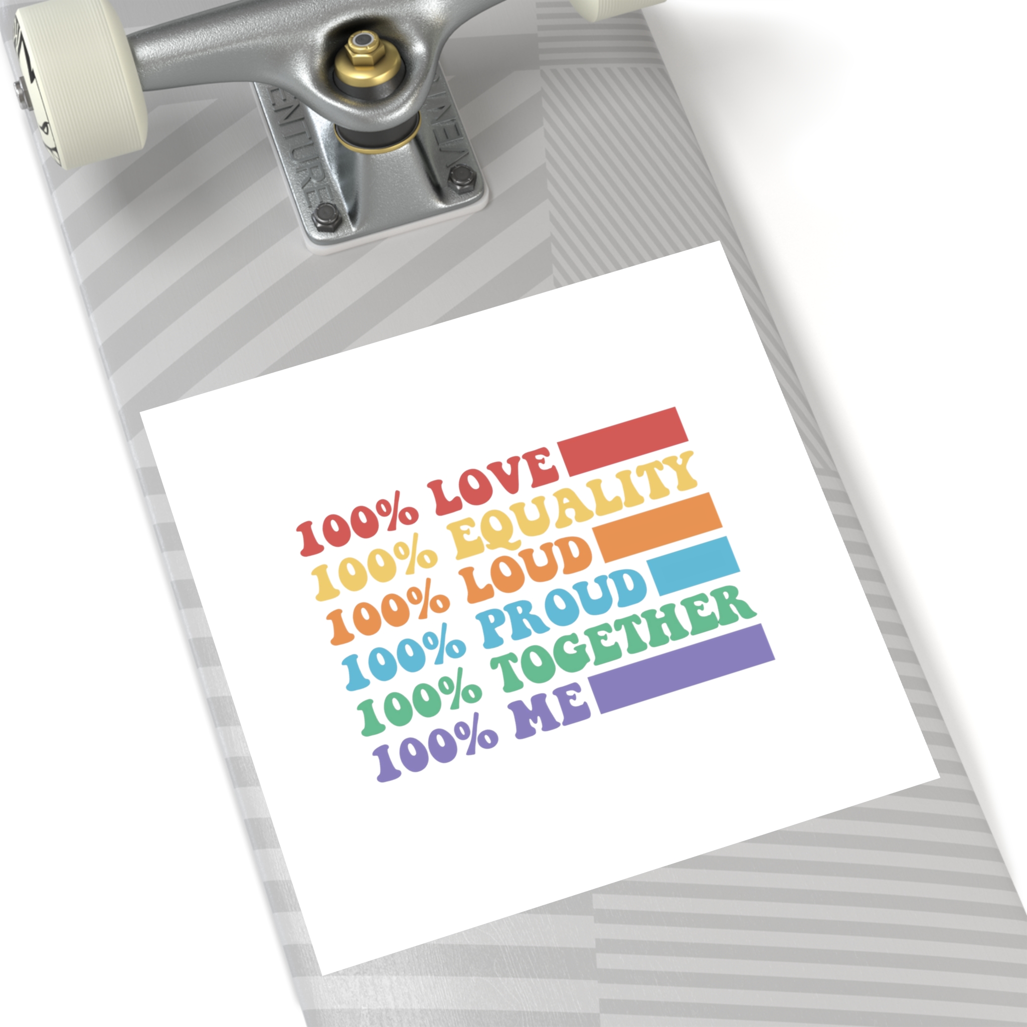Pride Lgbt Gay Typography T Shirt Design Laminate Stickers Square - Image 60