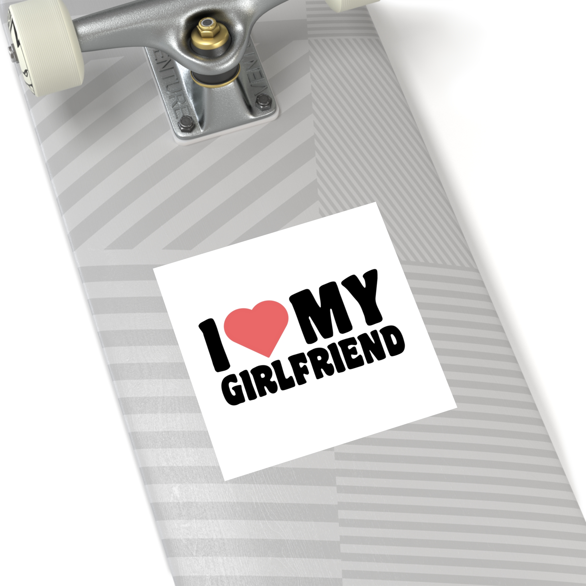 I Love My Girlfriend Iheart My Girlfriend (1) Laminate Stickers Square - Image 36