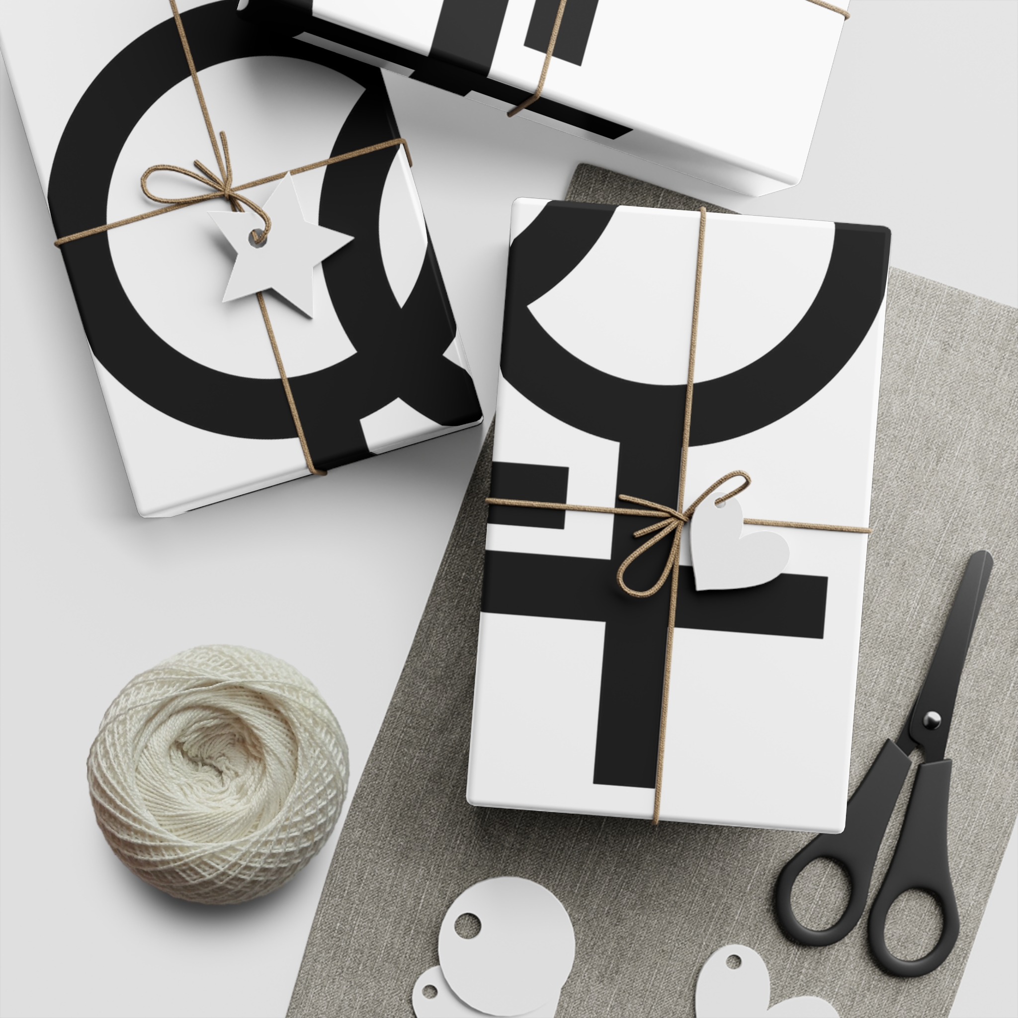 Double Female Symbol Gift Wrapping Paper Sheets 1pc - Image 2