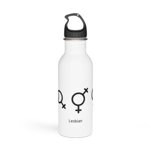 Lesbian Gender Symbols Orientation Signs Vector Illustration Stainless Steel Water Bottle