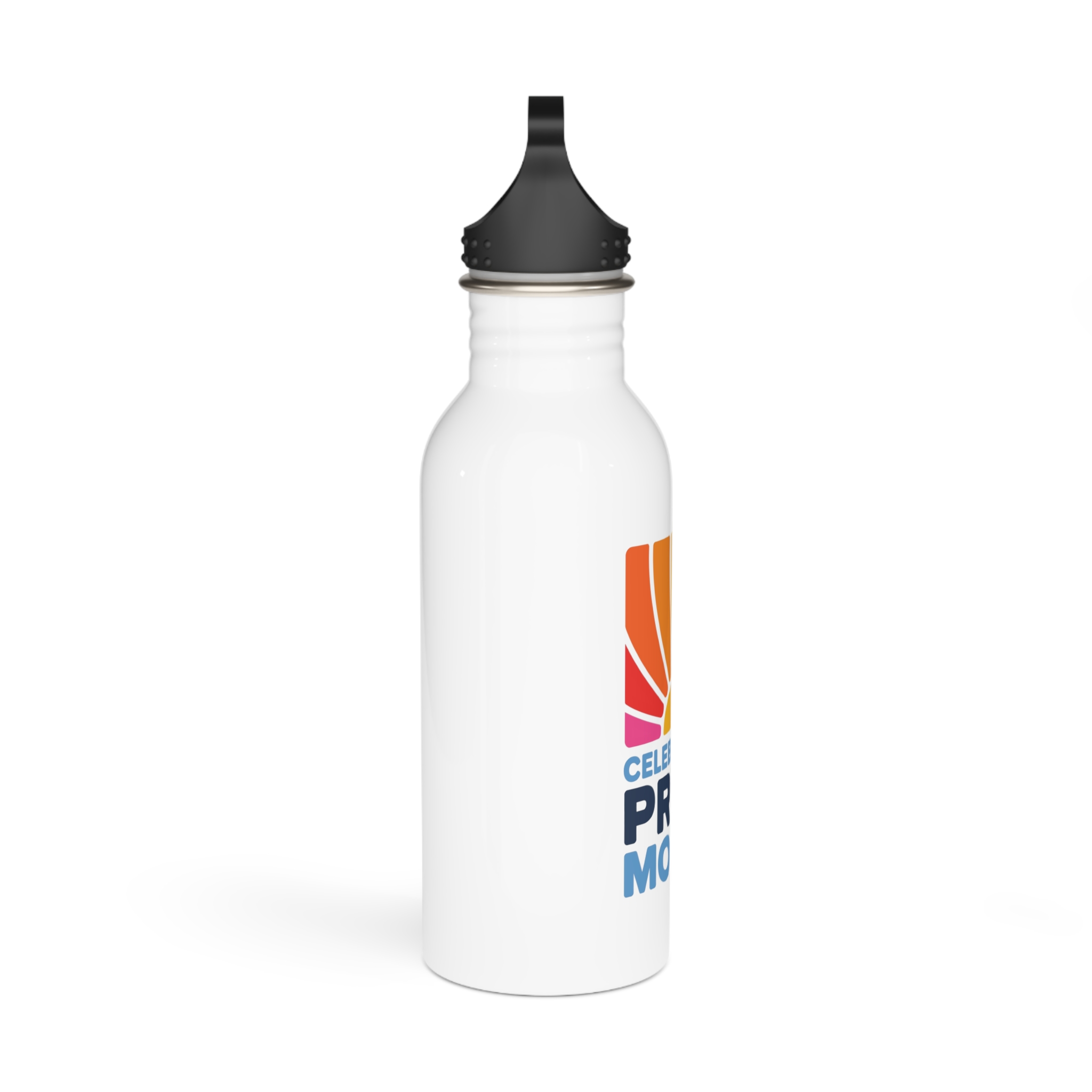 Celebrating Pride Month Colorful Graphic Design Stainless Steel Water Bottle - Image 2