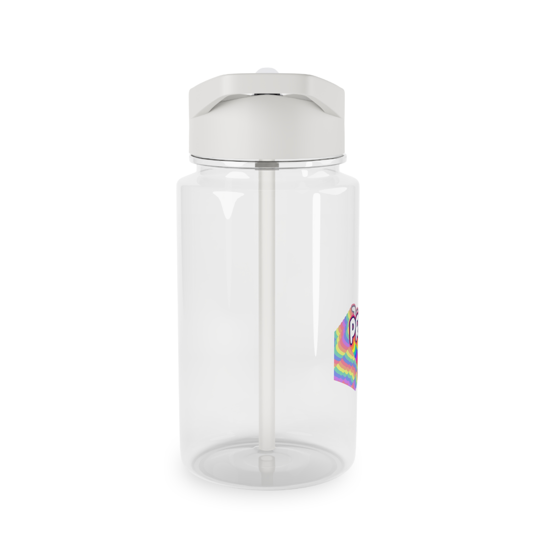 Pride Text Lettering Pride Month Celebration Poster Tritan Water Bottle - Image 4