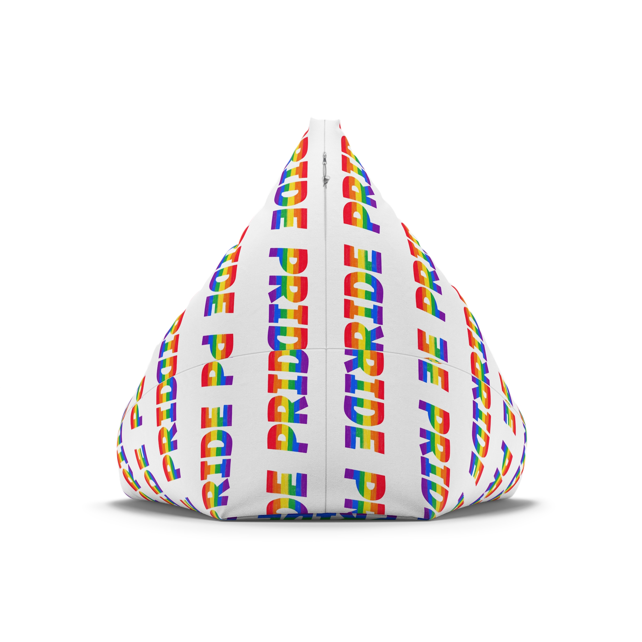 Word Pride Rainbow Lgbtq Gay Flag Colors Lettering Lgbt Month Pencil Crayon Textured Isolated Bean Bag Chair Cover - Image 6