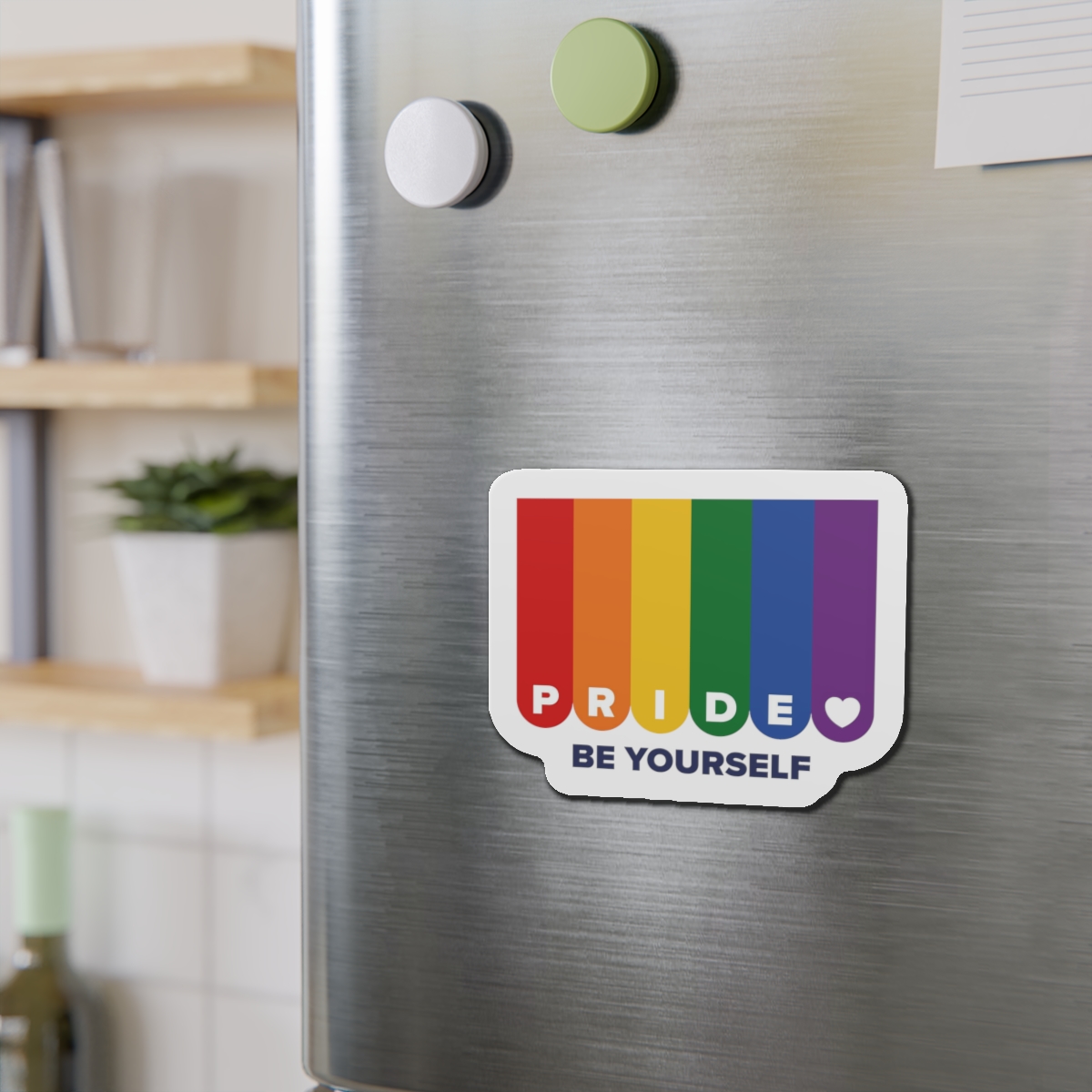 Lgbt Pride Month June Lesbian Gay Bisexual Transgender Lgbtq Flag Rainbow Vector(1) Die Cut Magnets - Image 15