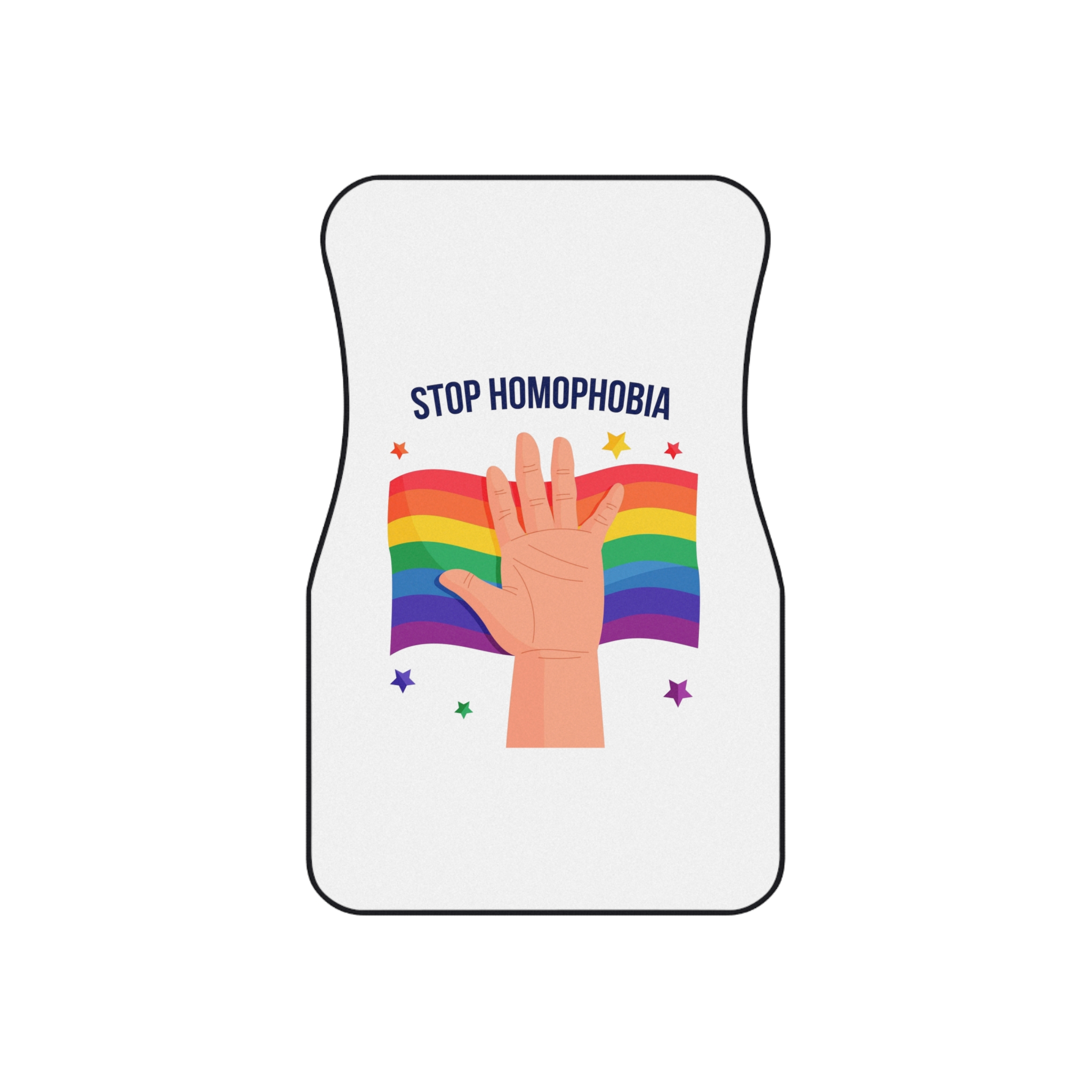 Stop Homophobia Car Mats Set Of 4 - Image 2