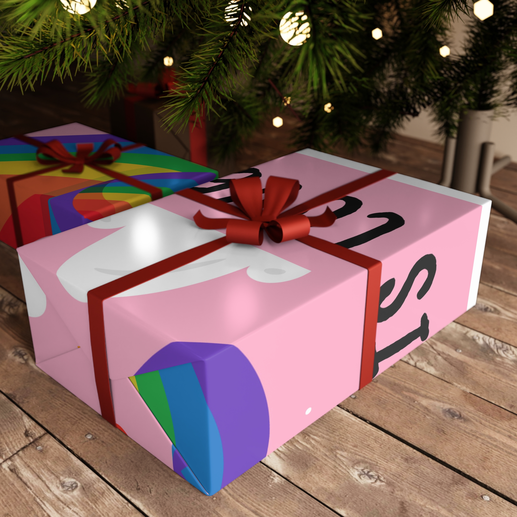 Colorful Flag Pride Day Gift Wrapping Paper Sheets 1pc - Image 6