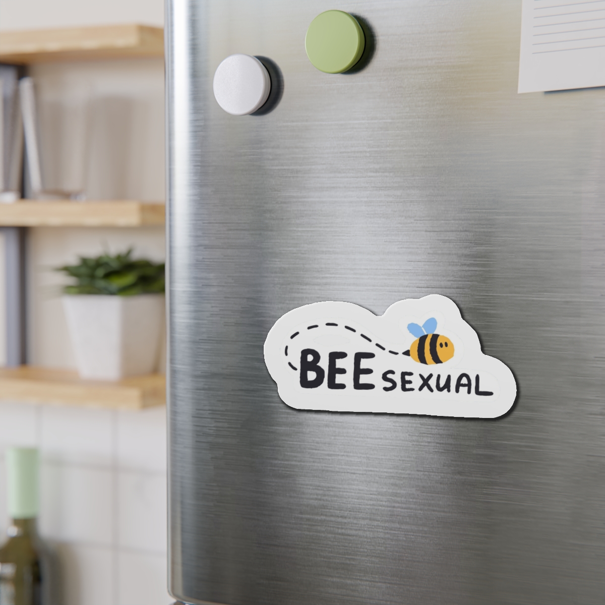 Symbol Bisexual Love Sign Non Binary Sexual Orientation Cute Lgbt Sticker With Phrase Lgbtq Concept Pride Month Design Element Decoration Flat Hand Drawn Isolated Vector Illustration Die Cut Magnets - Image 15