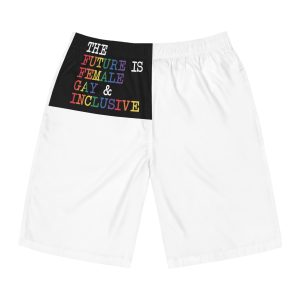 Colorful Text That Says Future Women Is Breastfeeding Mens Board Shorts Aop