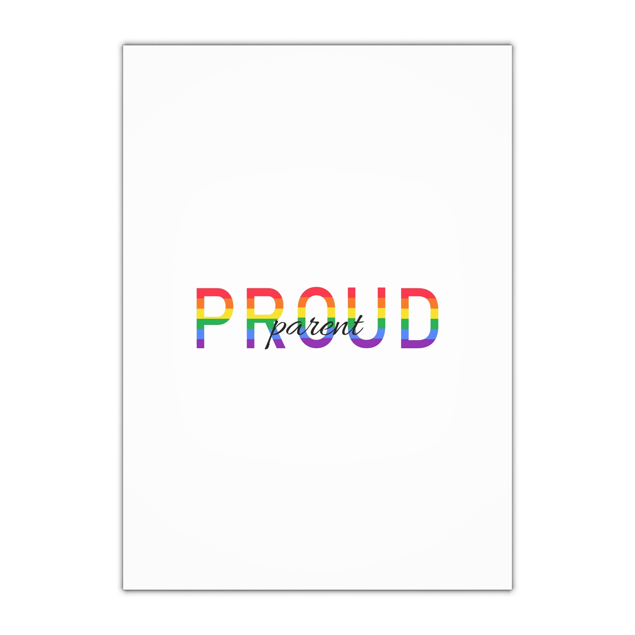 Proud Parent Letering Rainbow Colors Lgbt Flag Lgbt Parents Community Support Gift Wrapping Paper Sheets 1pc