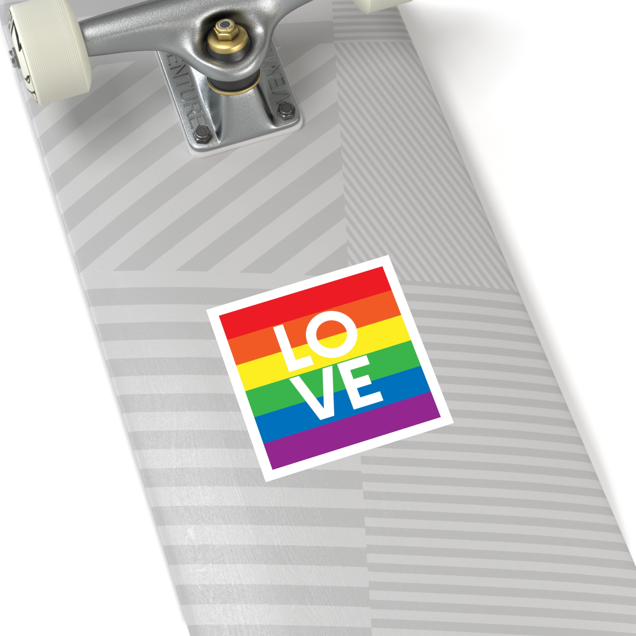 Love Lgbt Squere White Laminate Stickers Square - Image 24