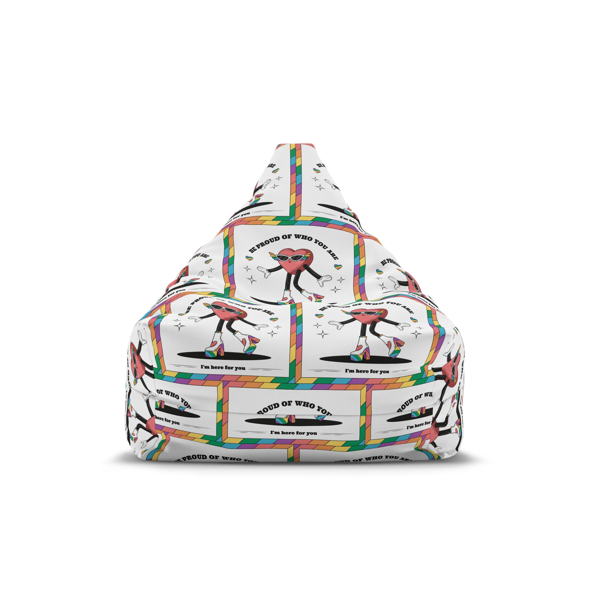 Hand Drawn Illustration Pride Month Celebration(1) Bean Bag Chair Cover
