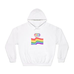 Pride Background With Flag Lgbtq Pride Unisex Dryblend Hooded Sweatshirt