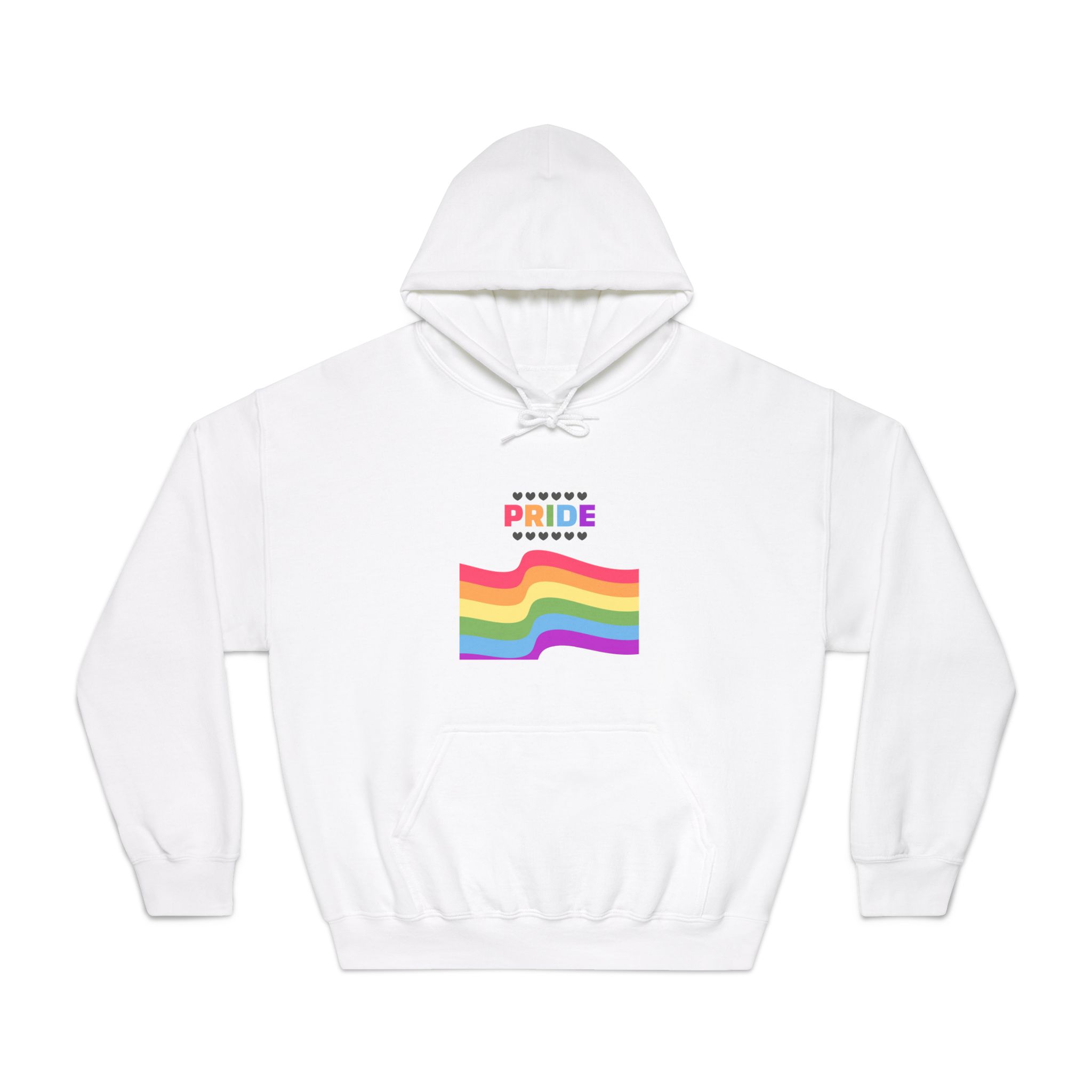 Pride Background With Flag Lgbtq Pride Unisex Dryblend Hooded Sweatshirt