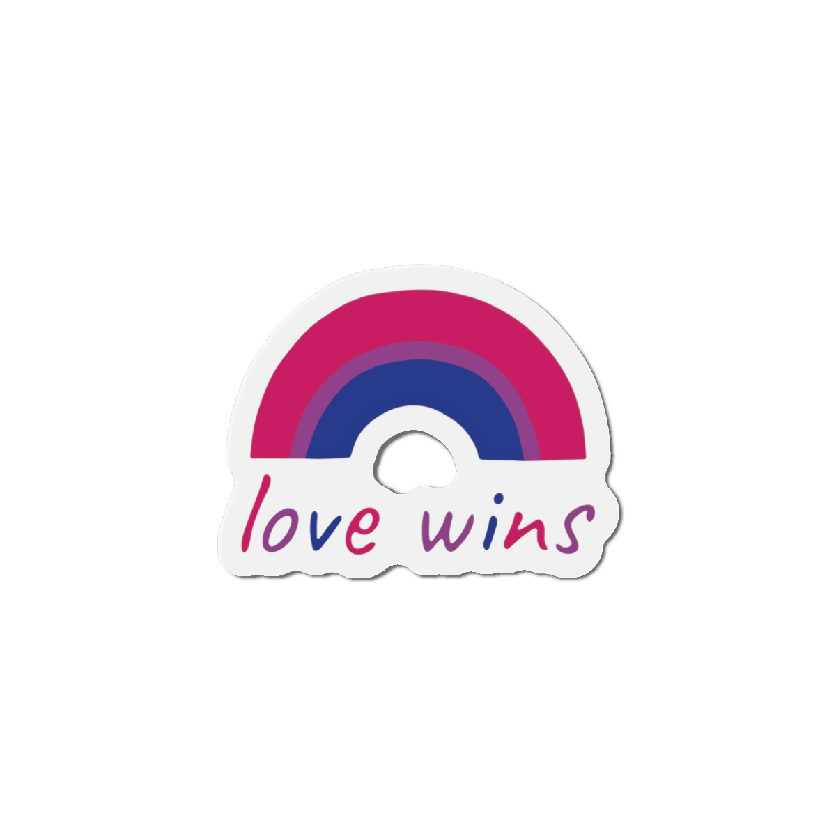 Colorful Rainbow Shape Bisexual Pride Flag Happy Pride Day Lgbtqia Community Pride Month Vector Hand Drawn Doodle Posters Stickers Logo Cards Die Cut Magnets - Image 7