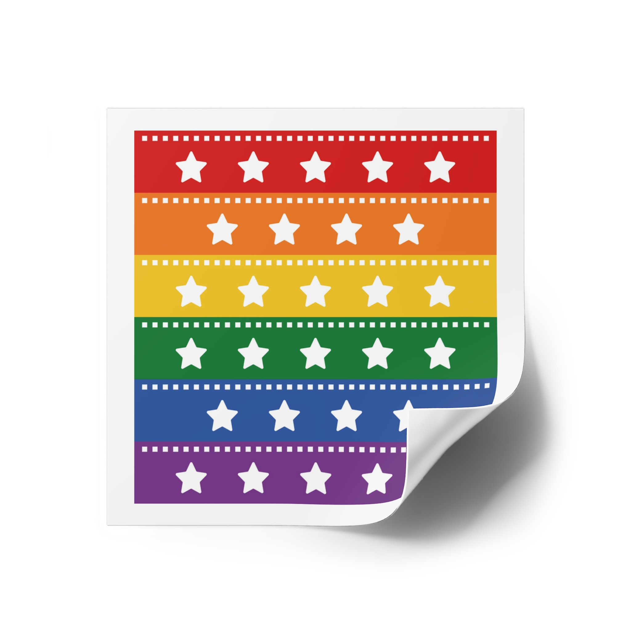 Lgbt Pride Month June Lesbian Gay Bisexual Transgender Lgbtq Flag Rainbow Vector(4) Laminate Stickers Square - Image 30