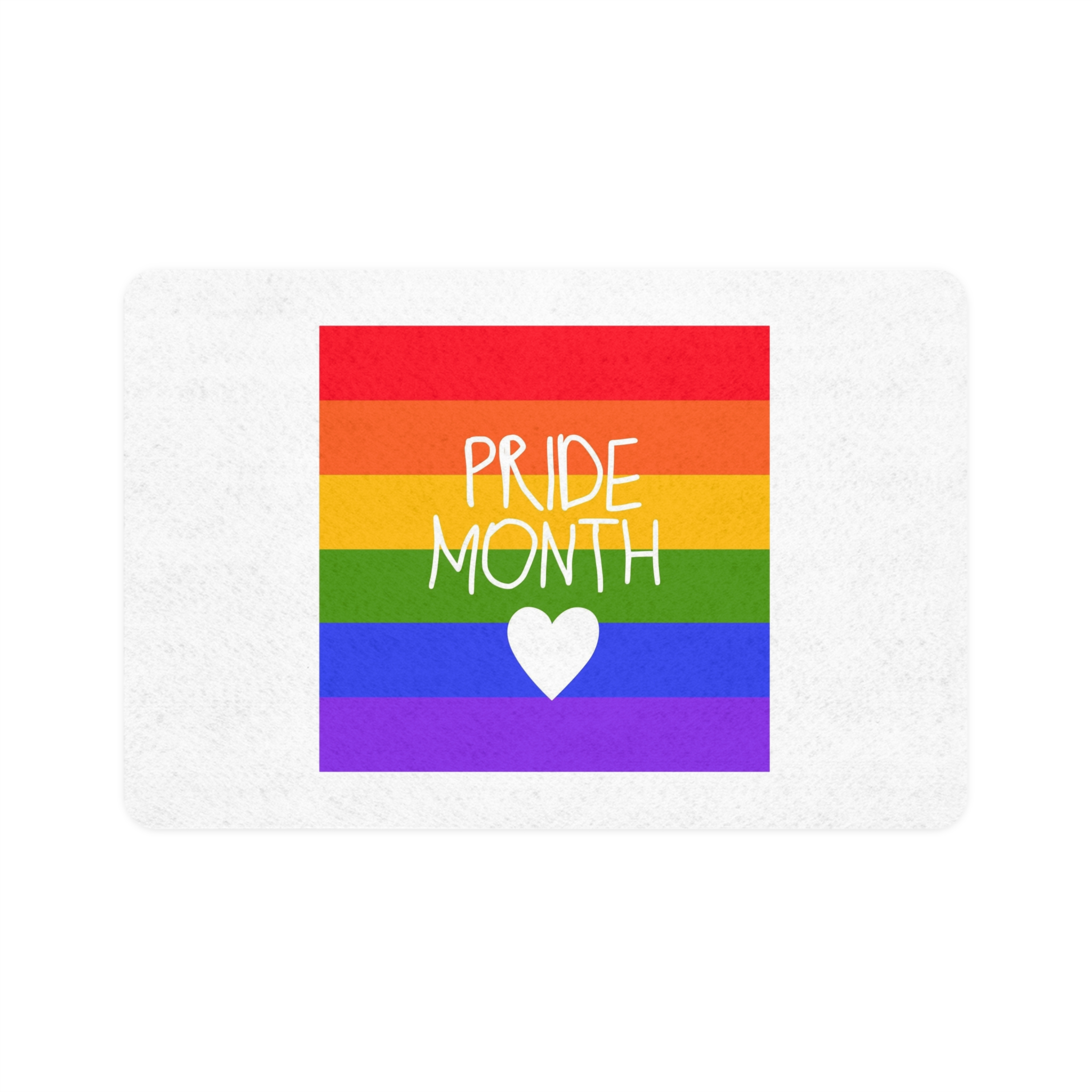 Cute Simple Banner Pride Month Symbols Pride Month With Lgbtq Flag Colours Pet Food Mat 12x18