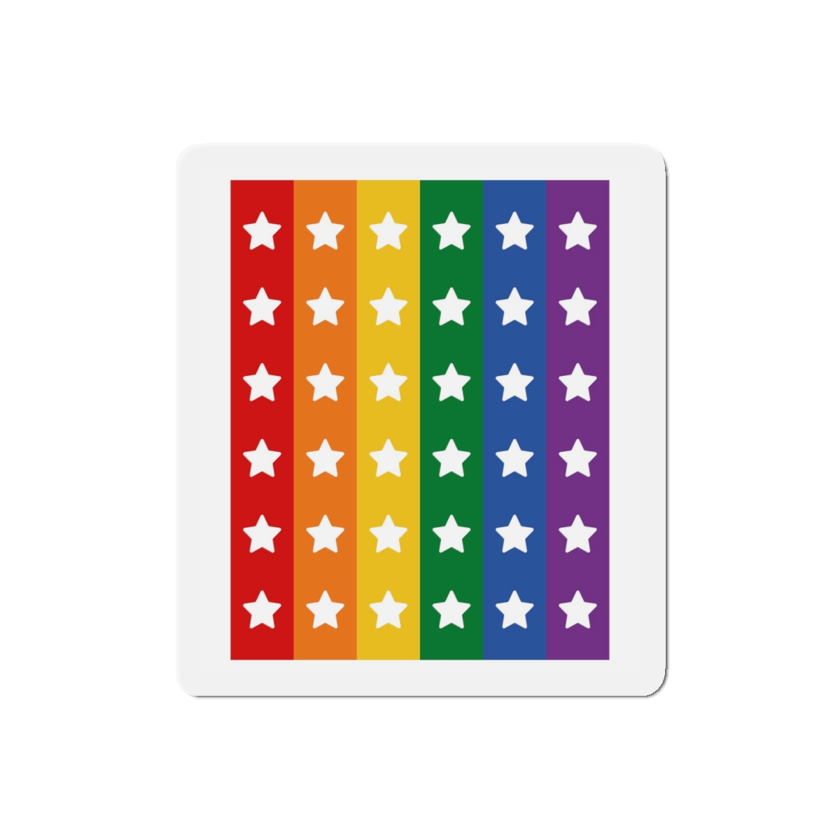 Lgbt Pride Month June Lesbian Gay Bisexual Transgender Lgbtq Flag Rainbow Vector(3) (1) Die Cut Magnets - Image 10
