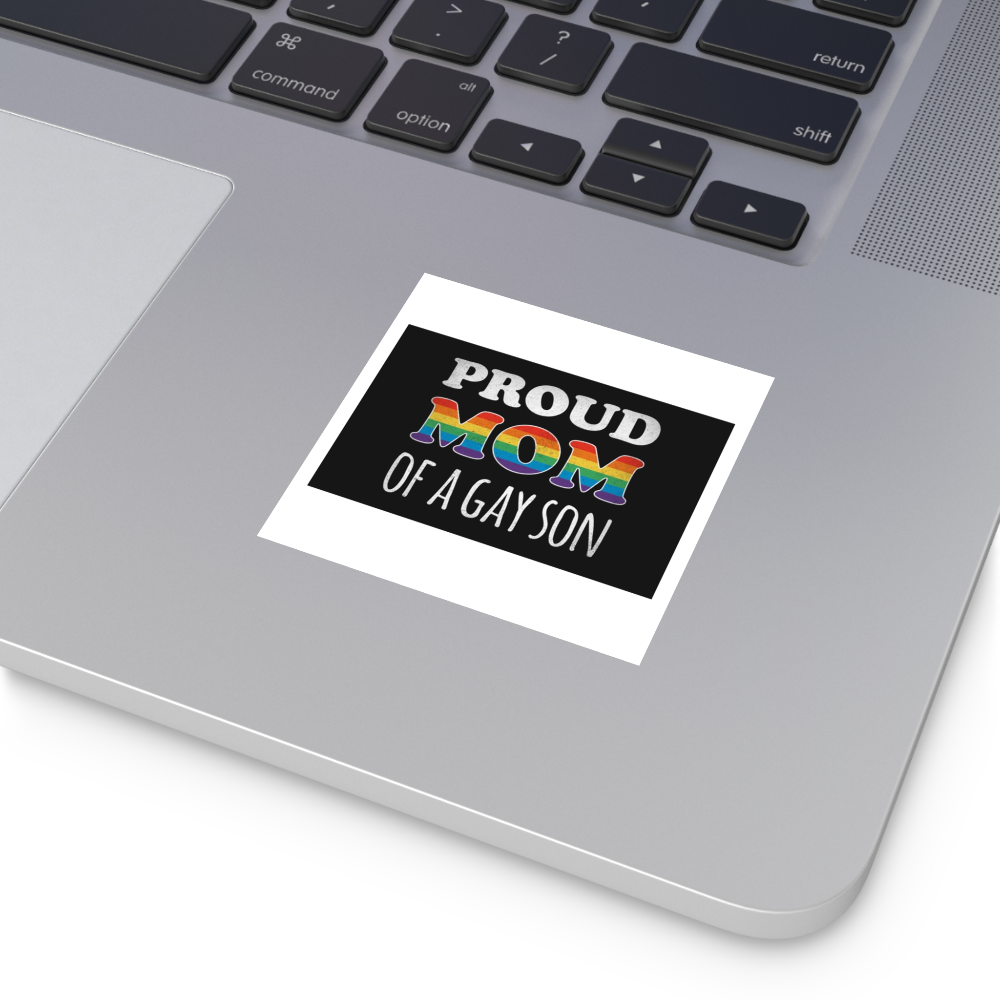 Mother Day Pride Rainbow Typography Vector Premium T Shirt(4) Laminate Stickers Square - Image 67