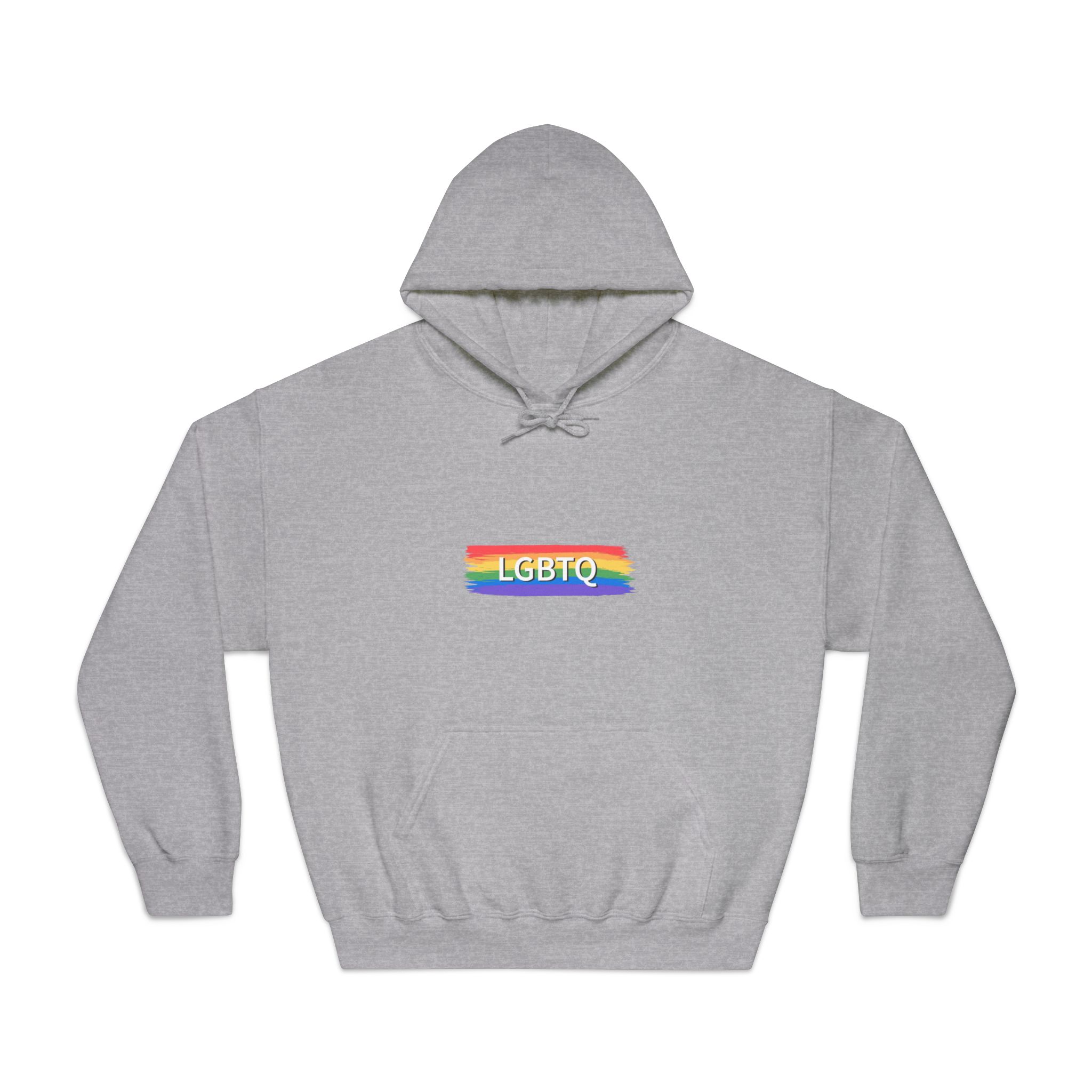 Lgbtq Rainbow Flag Pride Month June Colorful Brush Stroke Lgbtq Flag Vector Illustration Unisex Dryblend Hooded Sweatshirt - Image 13