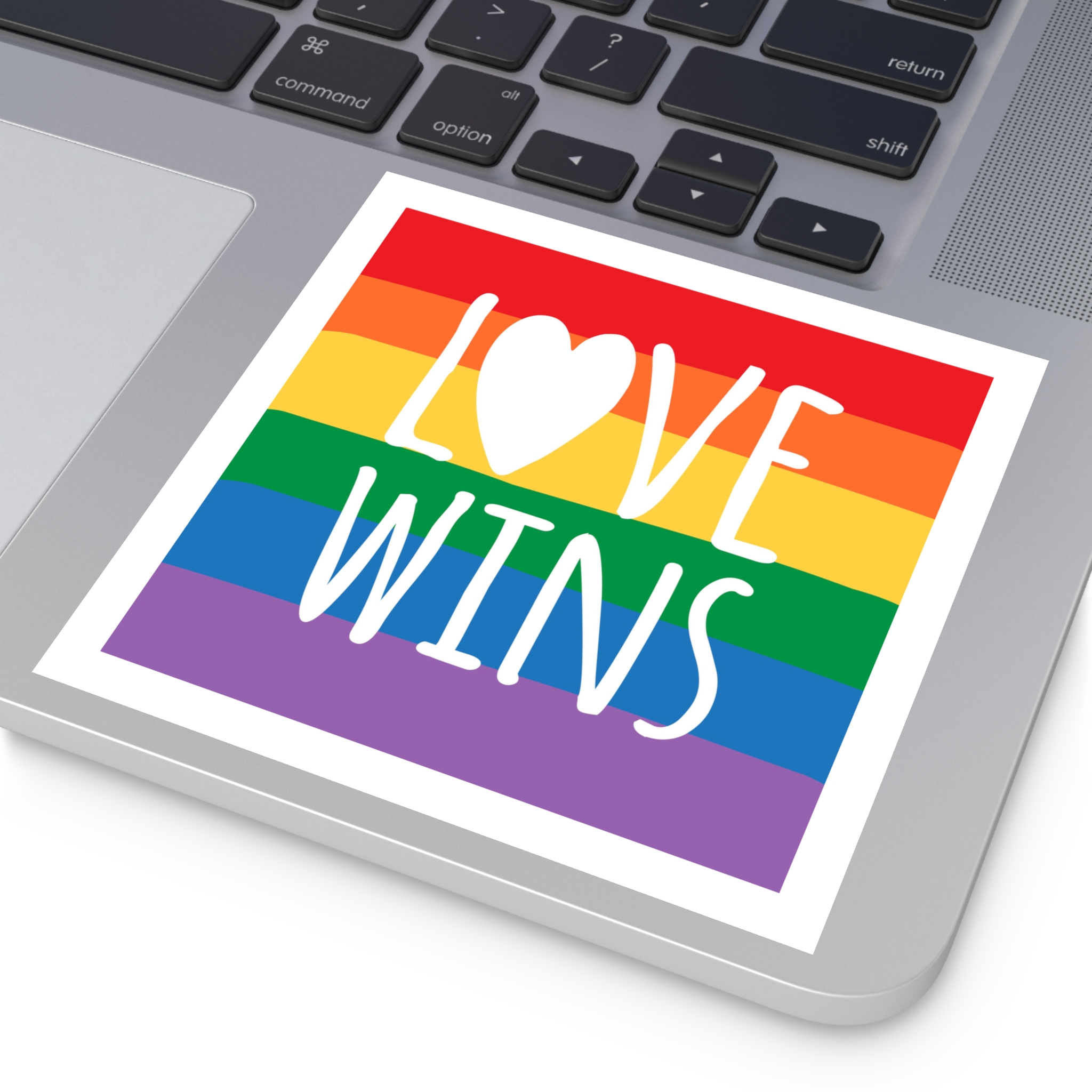Lovewins Heart Hd 2 Laminate Stickers Square - Image 35