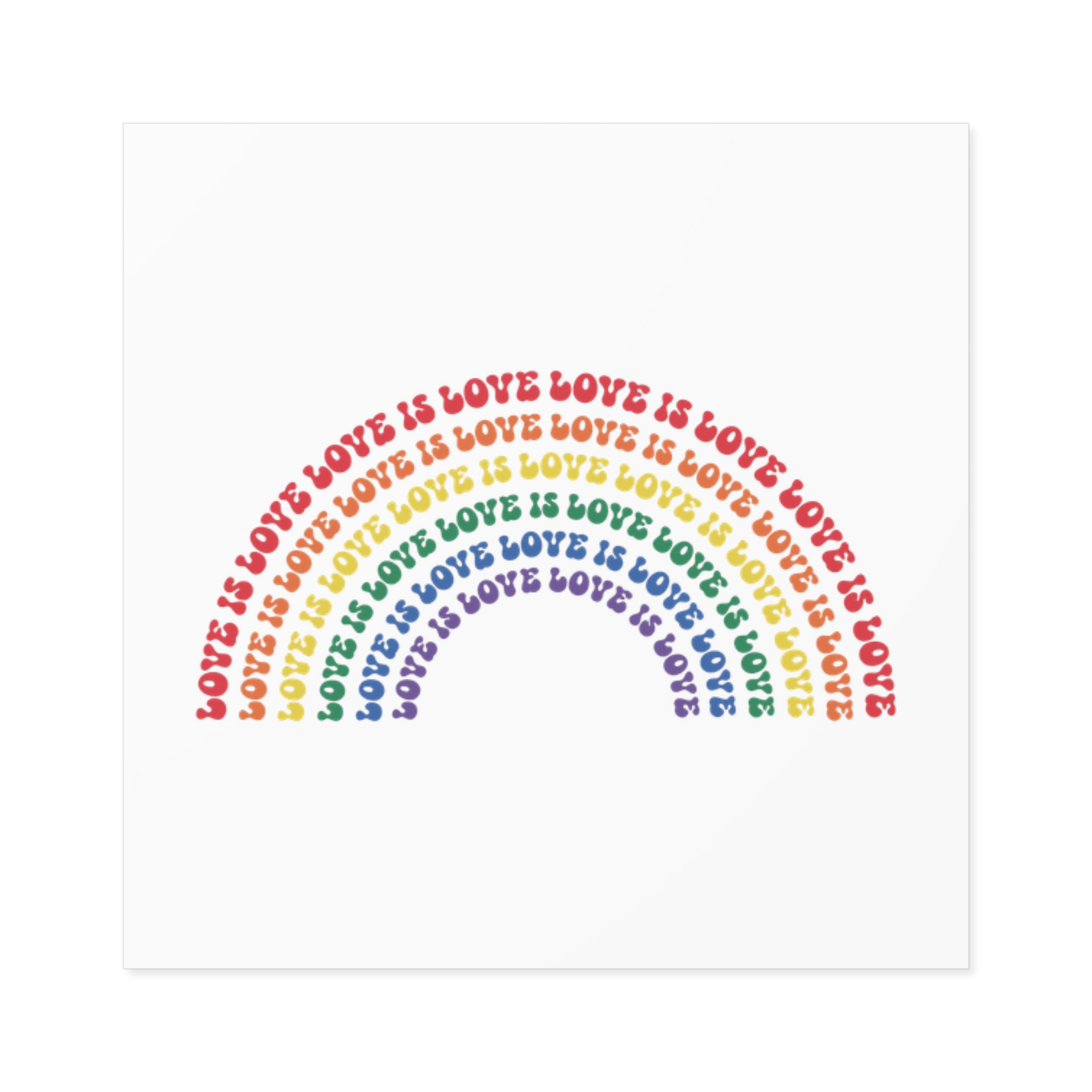 Pride Lgbtq Gay Typography Vector Tshirt Design(1) Laminate Stickers Square - Image 13