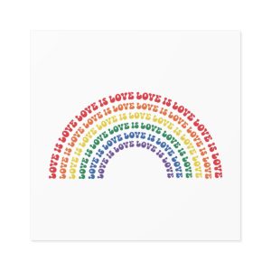 Pride Lgbtq Gay Typography Vector Tshirt Design(1) Laminate Stickers Square