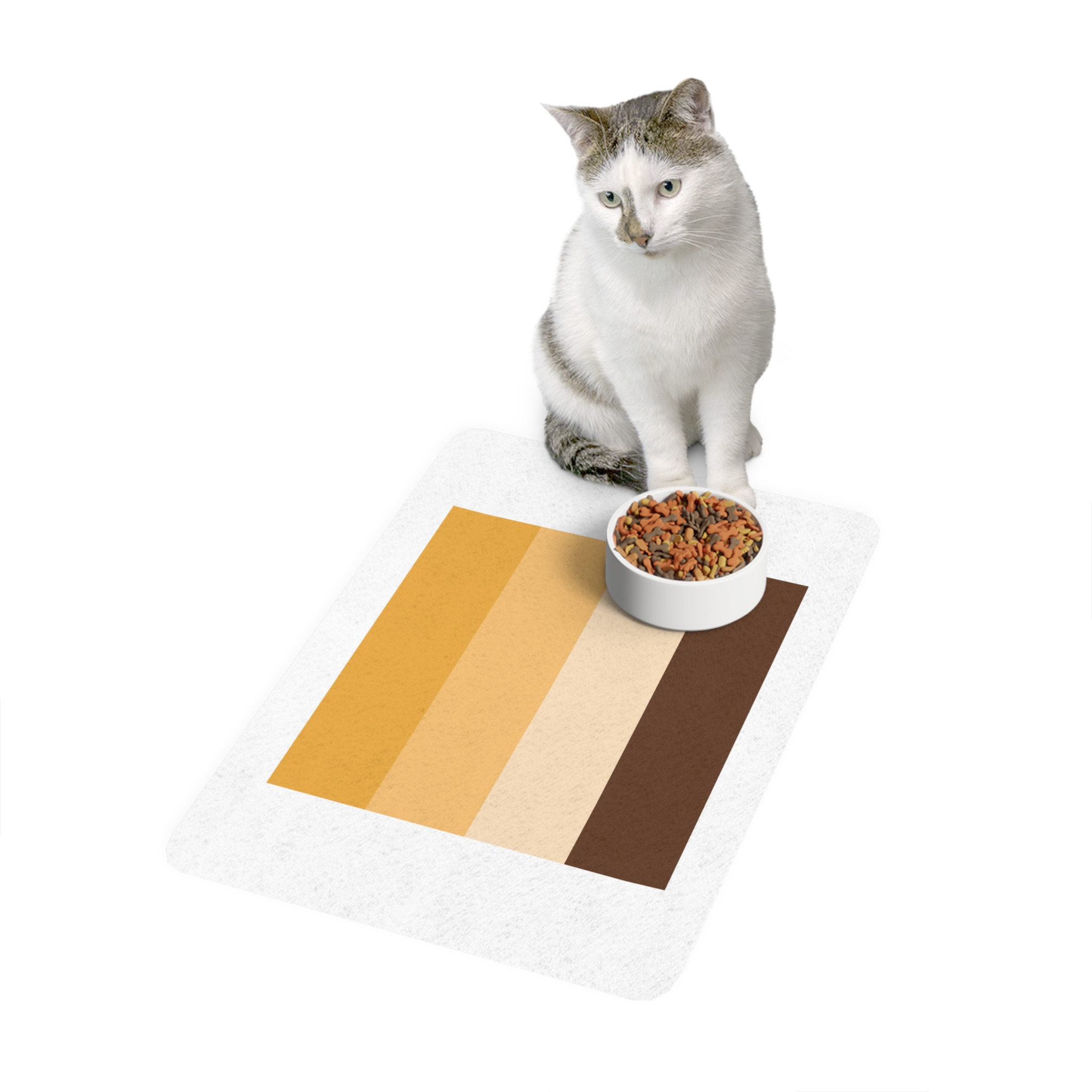 Bear Brotherhood Pride Flag Pet Food Mat 12x18 - Image 3