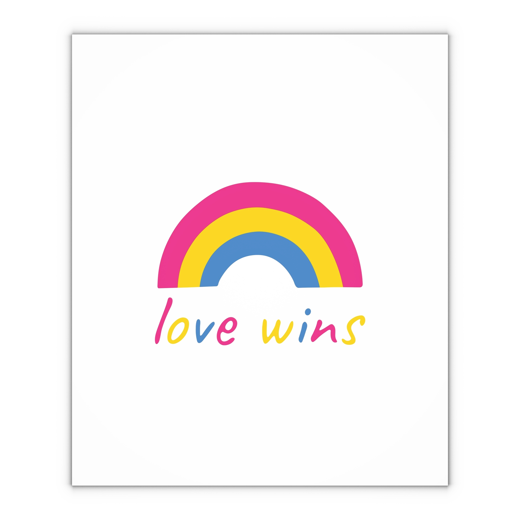 Colorful Rainbow Shape Pansexual Pride Flag Happy Pride Day Lgbtqia Community Pride Month Vector Hand Drawn Doodle Posters Stickers Logo Cards Gift Wrapping Paper Sheets 1pc - Image 4