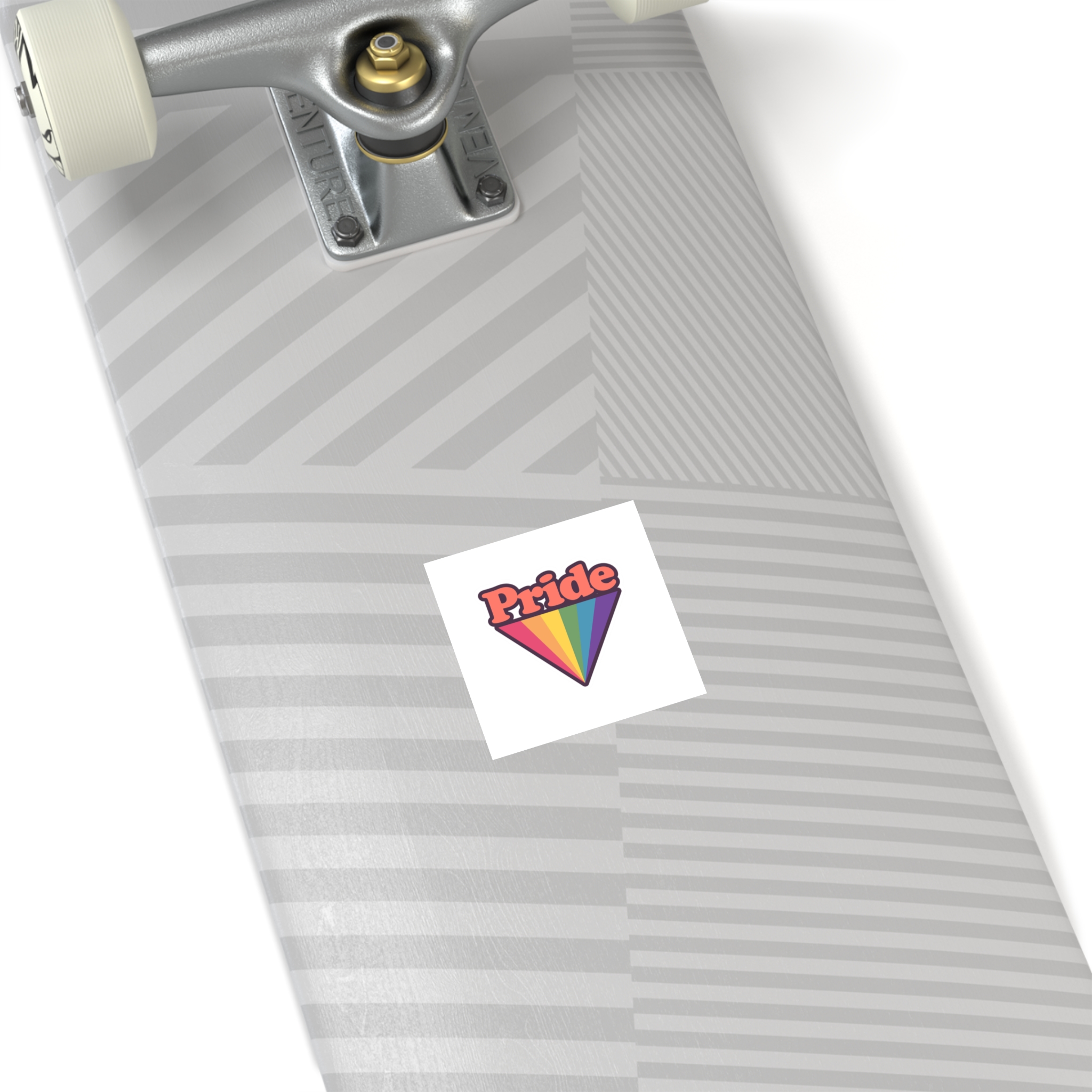 Pride With Rainbow (1) Laminate Stickers Square - Image 12