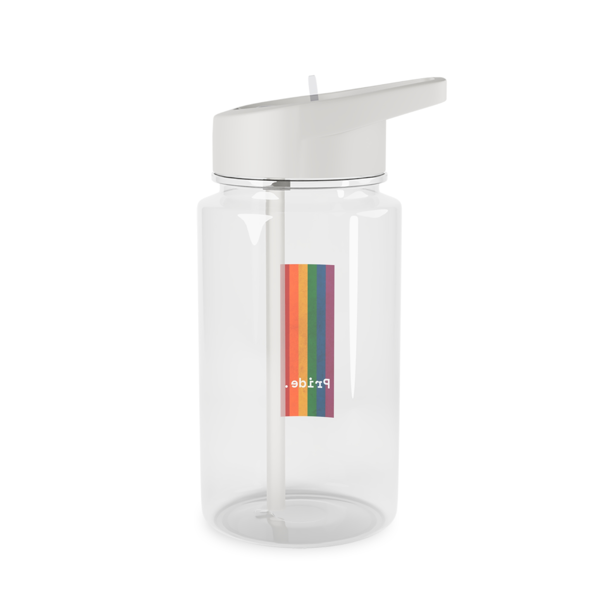 Poster With Rainbow Pride Concept Tritan Water Bottle - Image 2