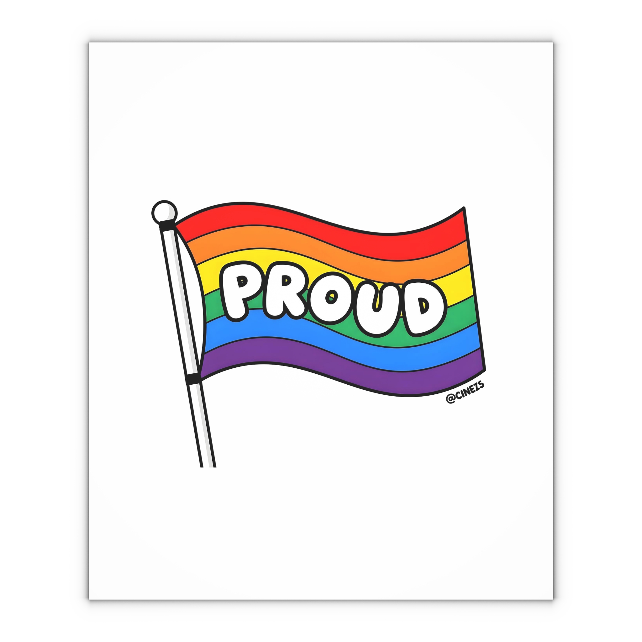 Proud Rainbow Flag Lgbtq Celebration Gift Wrapping Paper Sheets 1pc - Image 4