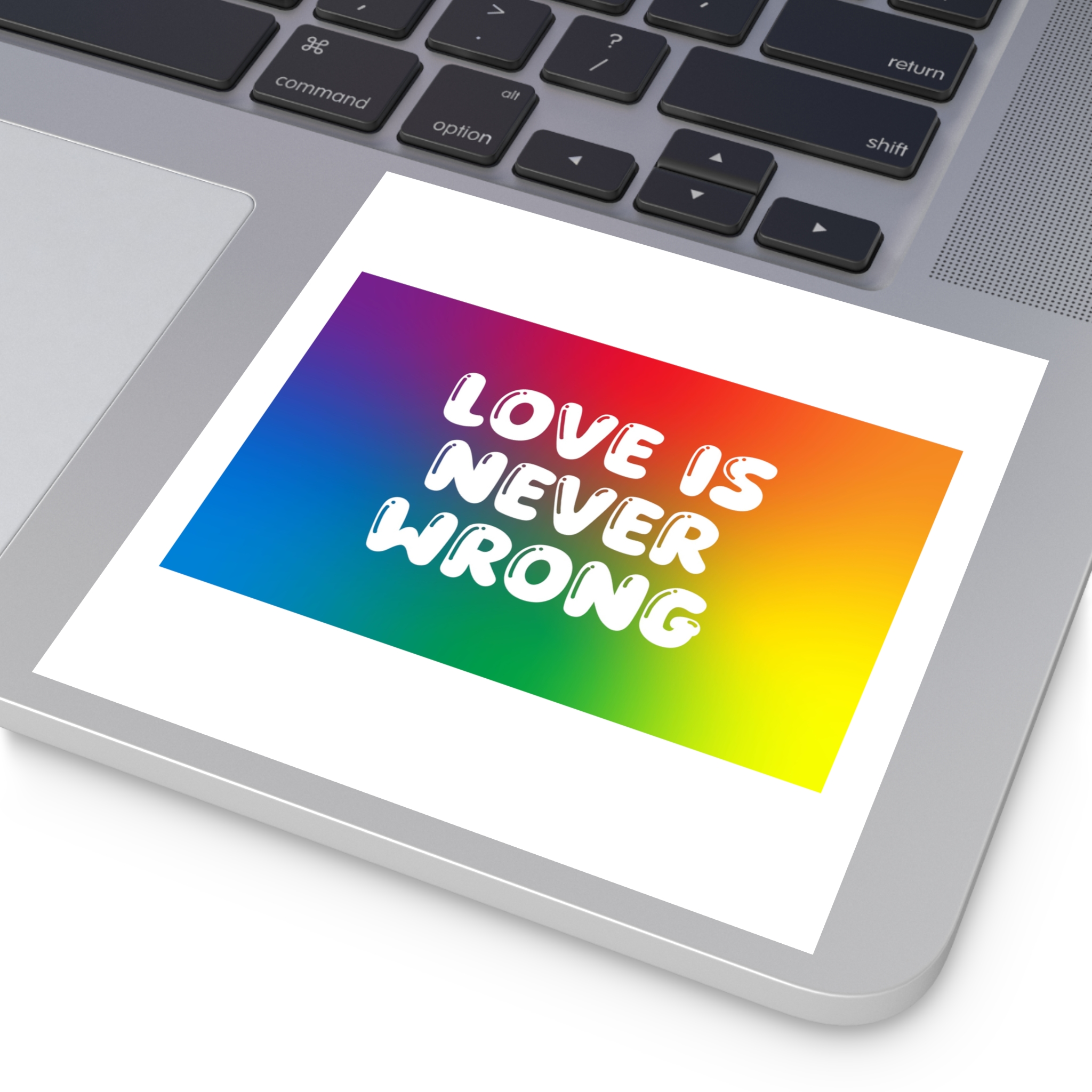 Horizontal Pride Month Vector Background Rainbow Colors Quote Typography Poster Banner Laminate Stickers Square - Image 47