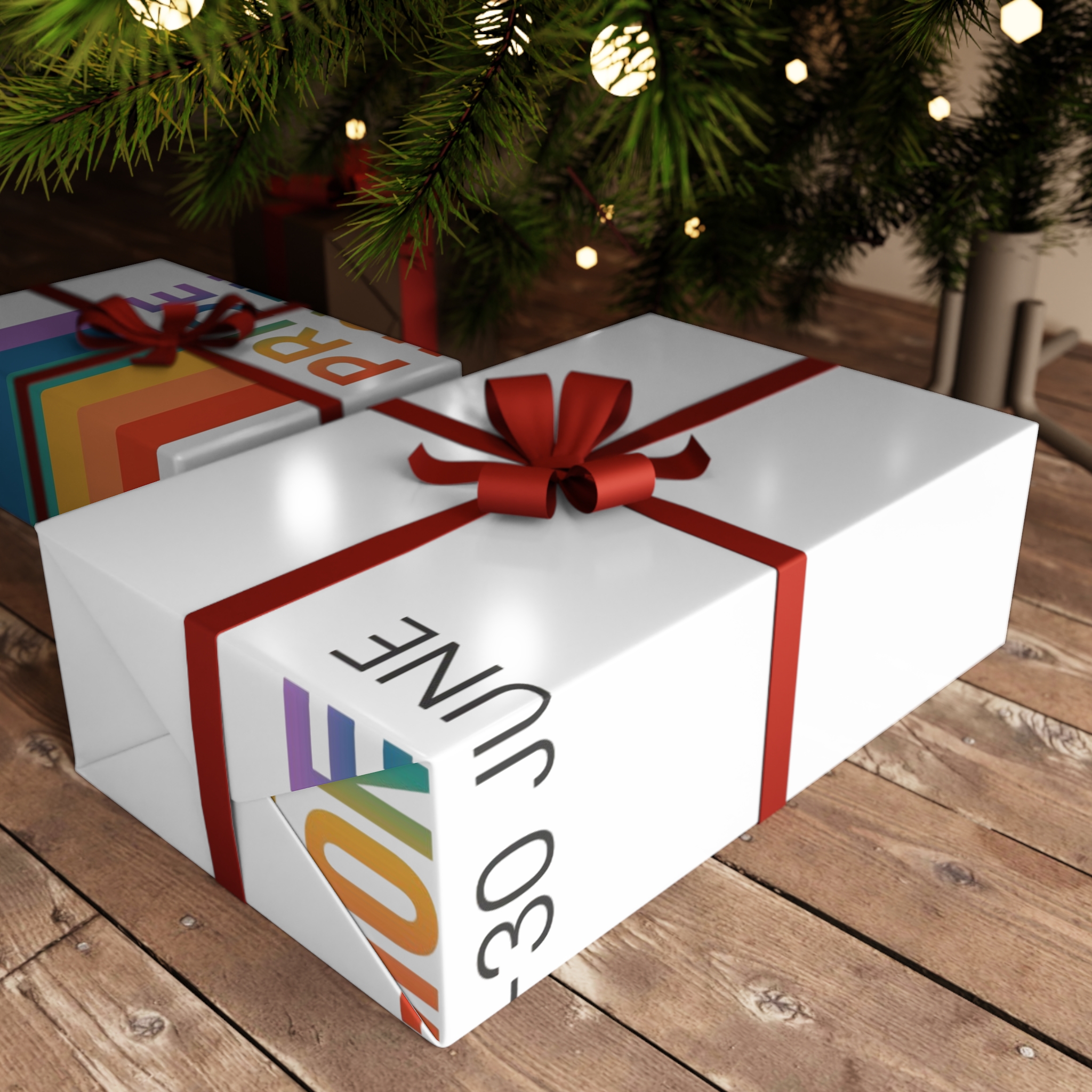 Lgbtq Pride Month Vertical Banner Card Poster Template With Rainbow Gay Parade Celebration Vector Gift Wrapping Paper Sheets 1pc - Image 3
