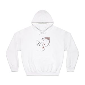 Perfect Lip Set Open Close Smooches (1) Unisex Dryblend Hooded Sweatshirt