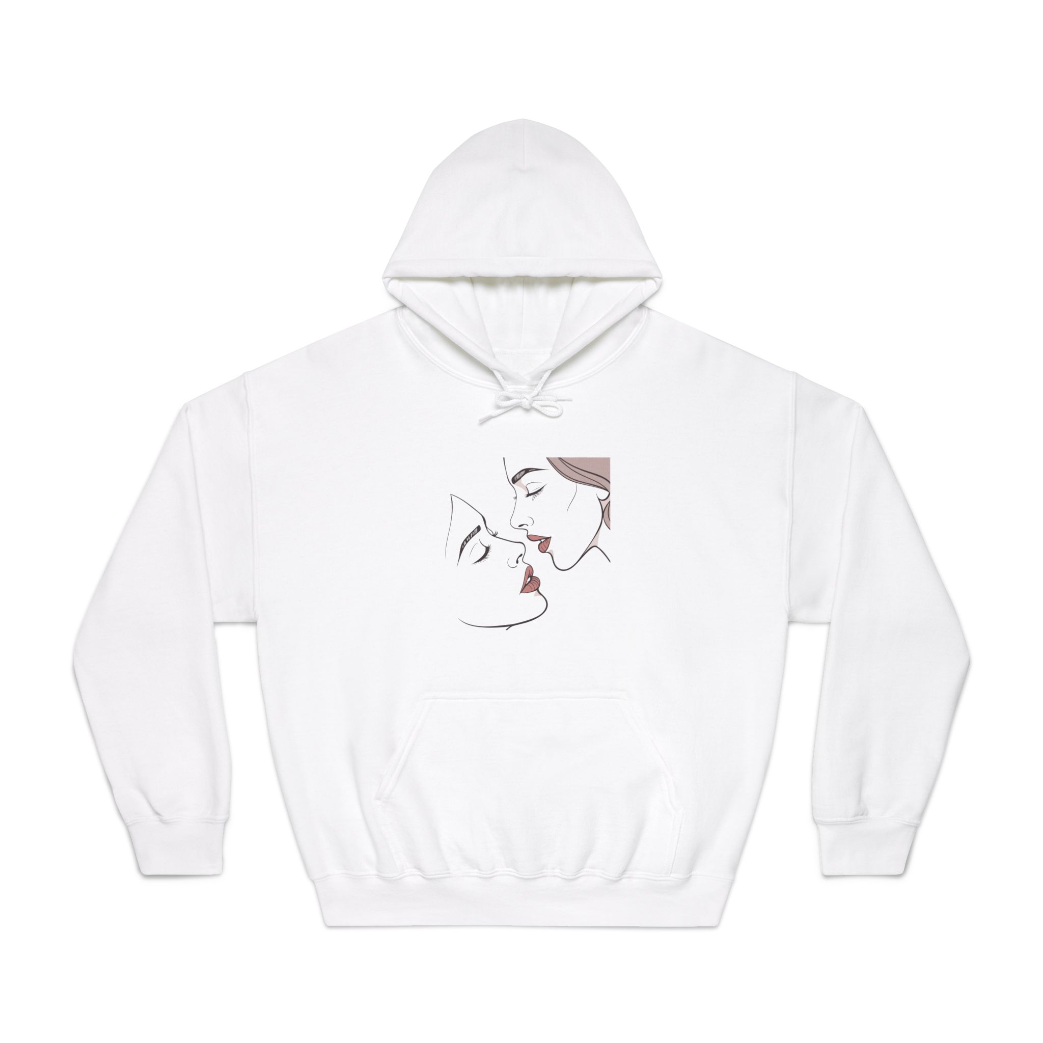 Perfect Lip Set Open Close Smooches (1) Unisex Dryblend Hooded Sweatshirt