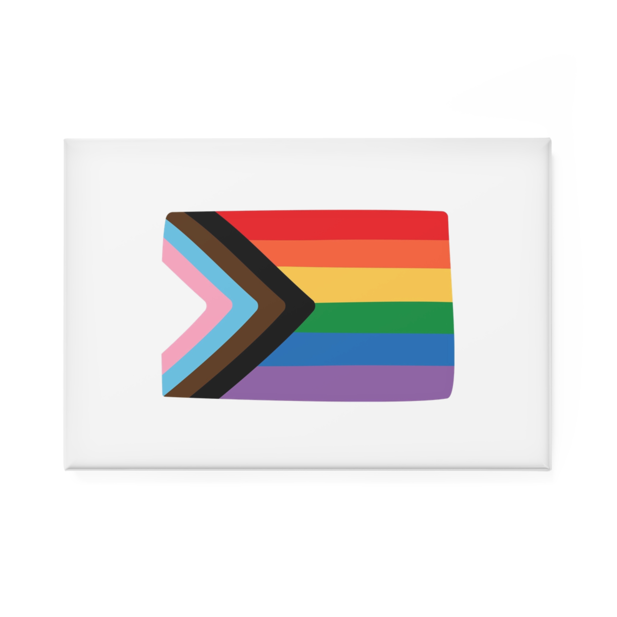Vector Hand Drawn Lgbt New Rainbow Flag Button Magnet Rectangle 1 And 10 Pcs - Image 5