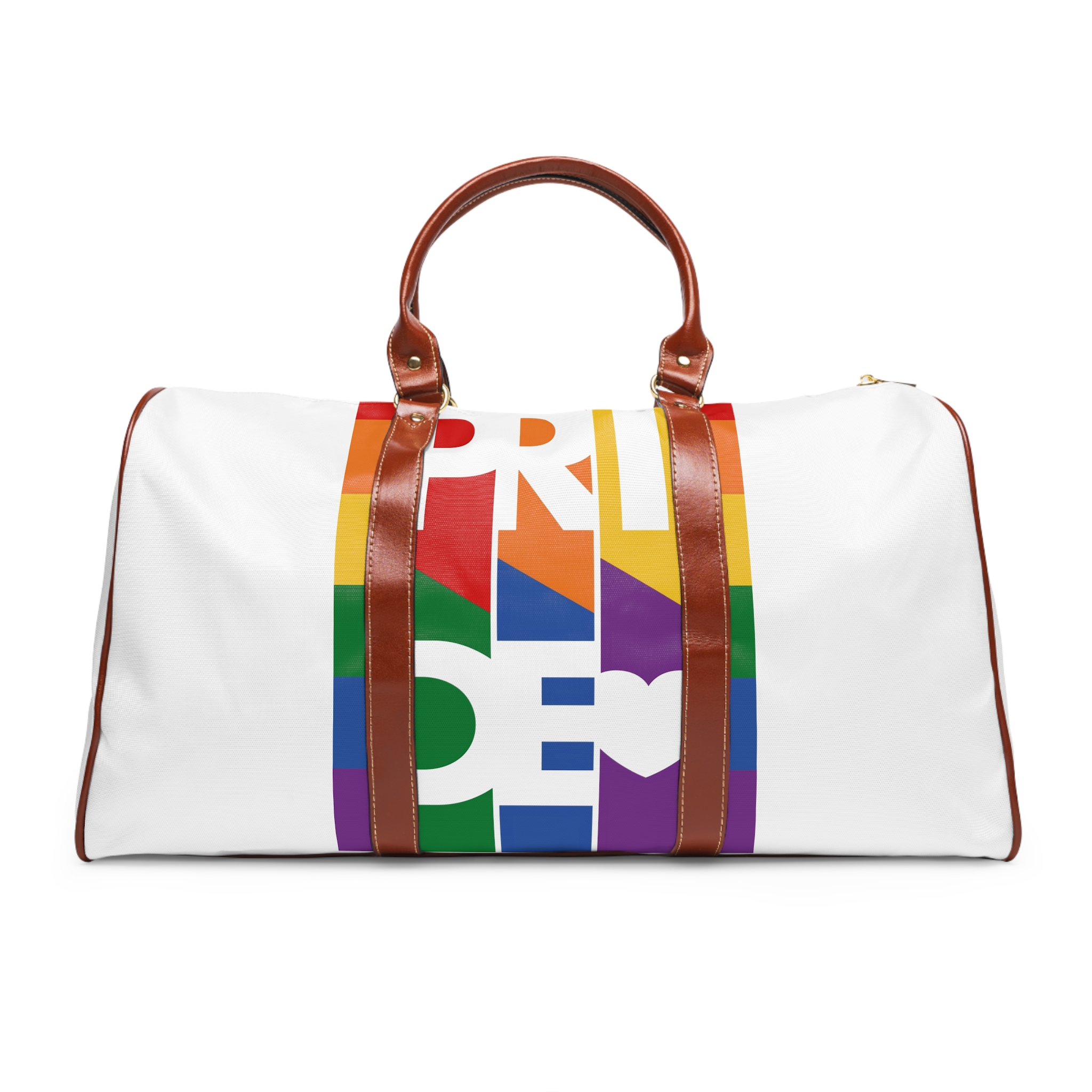 Lgbt Pride Month June 2026 Lesbian Gay Bisexual Transgender Lgbtq Flag Rainbow Love Vector1 Waterproof Travel Bag