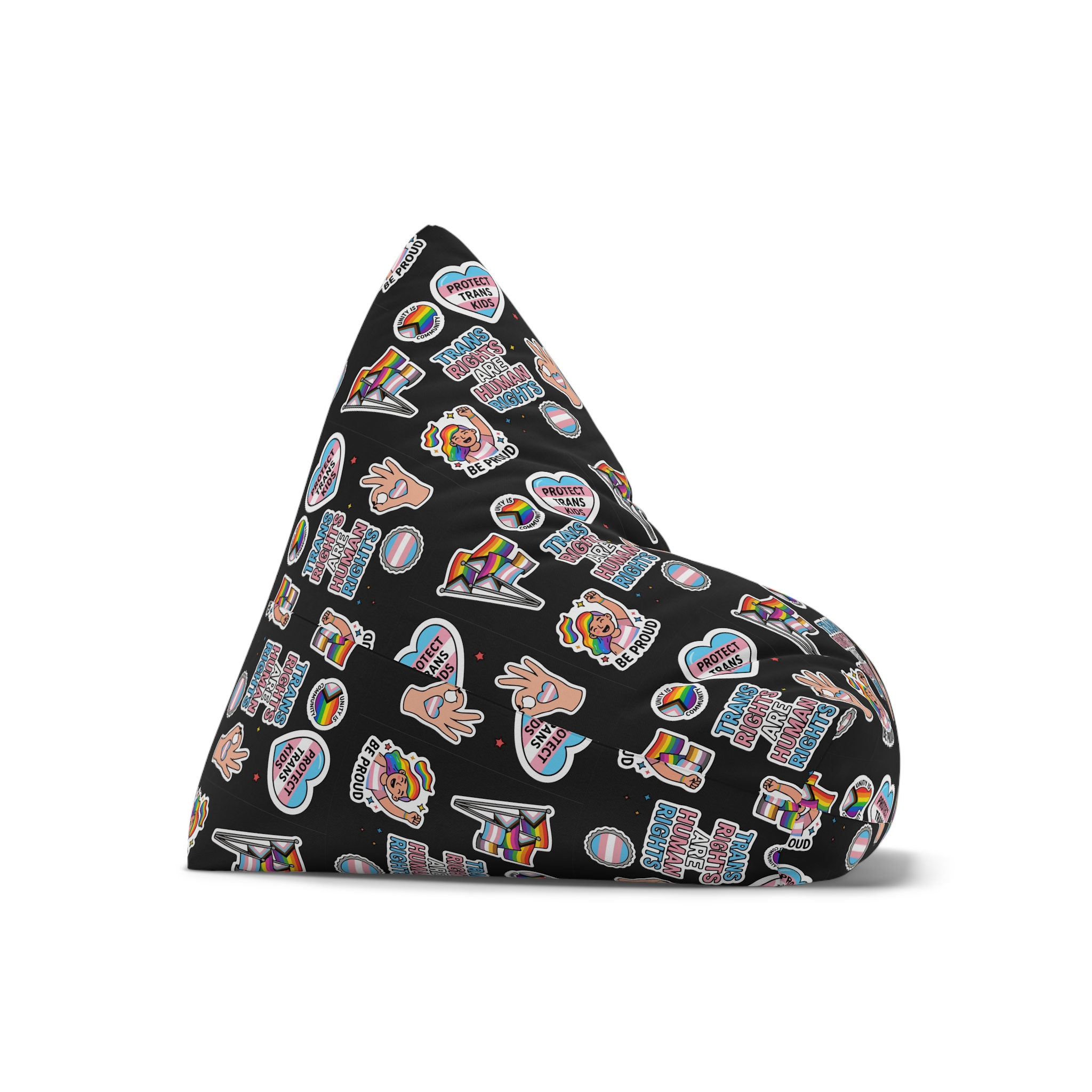 Lesbian Pride Design 33FA21 Bean Bag Chair Cover - Image 7