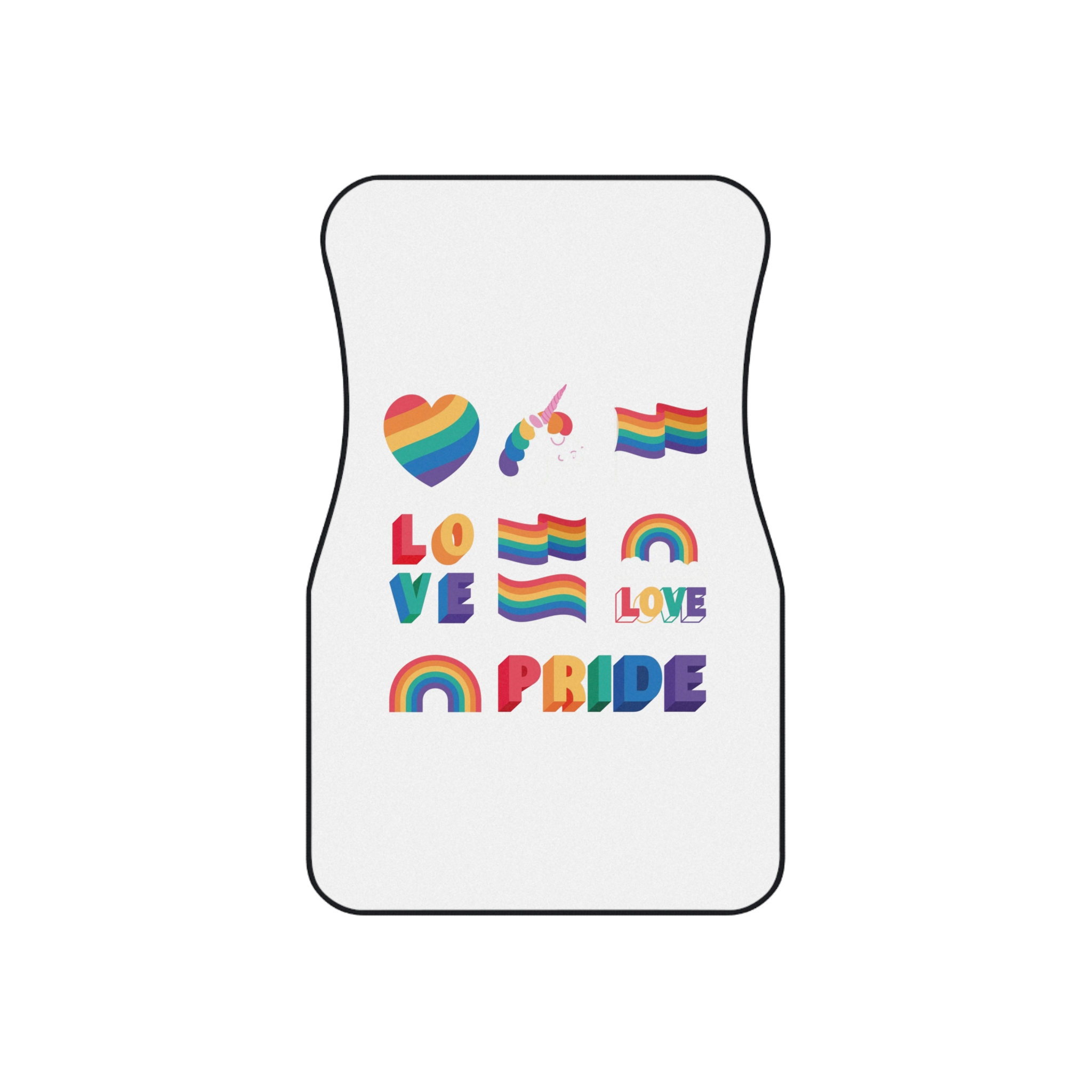Set Ten Lgbtq Pride Items Car Mats Set Of 4 - Image 2