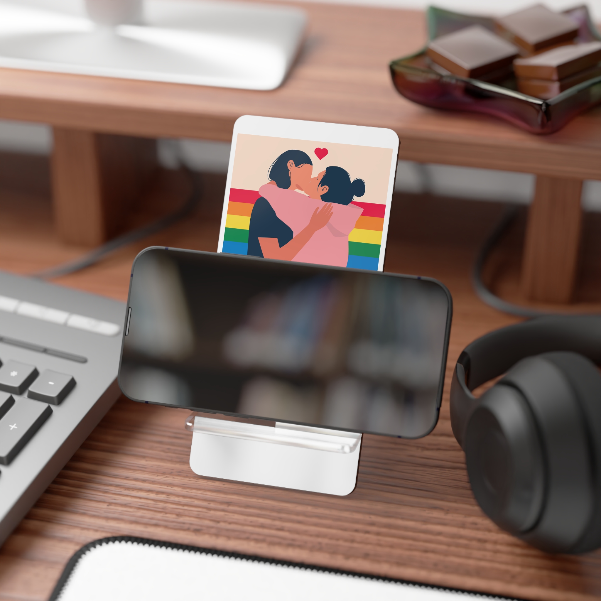 Couple Leasbians Mobile Display Stand For Smartphones - Image 4