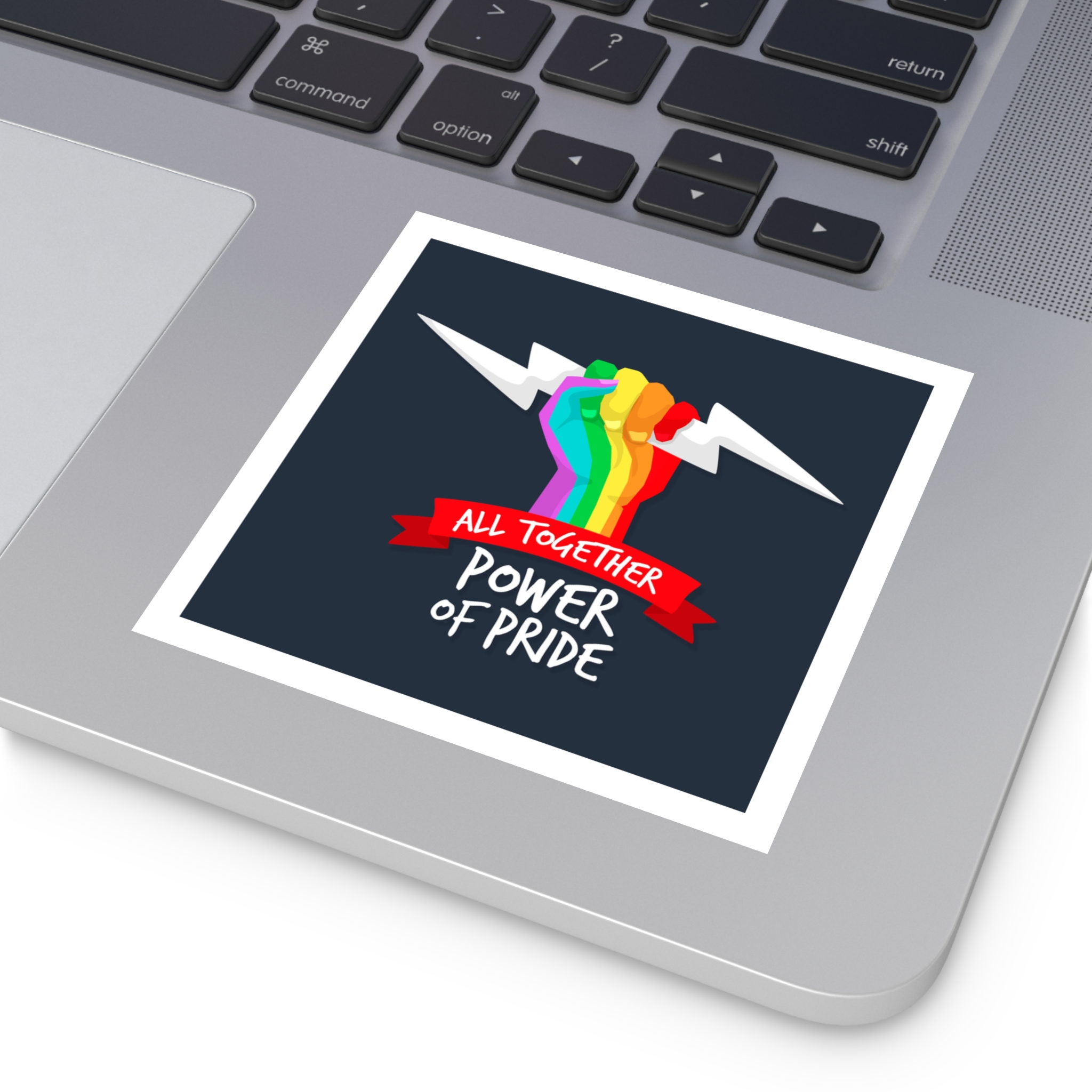 Pride Day Event Theme Laminate Stickers Square - Image 27