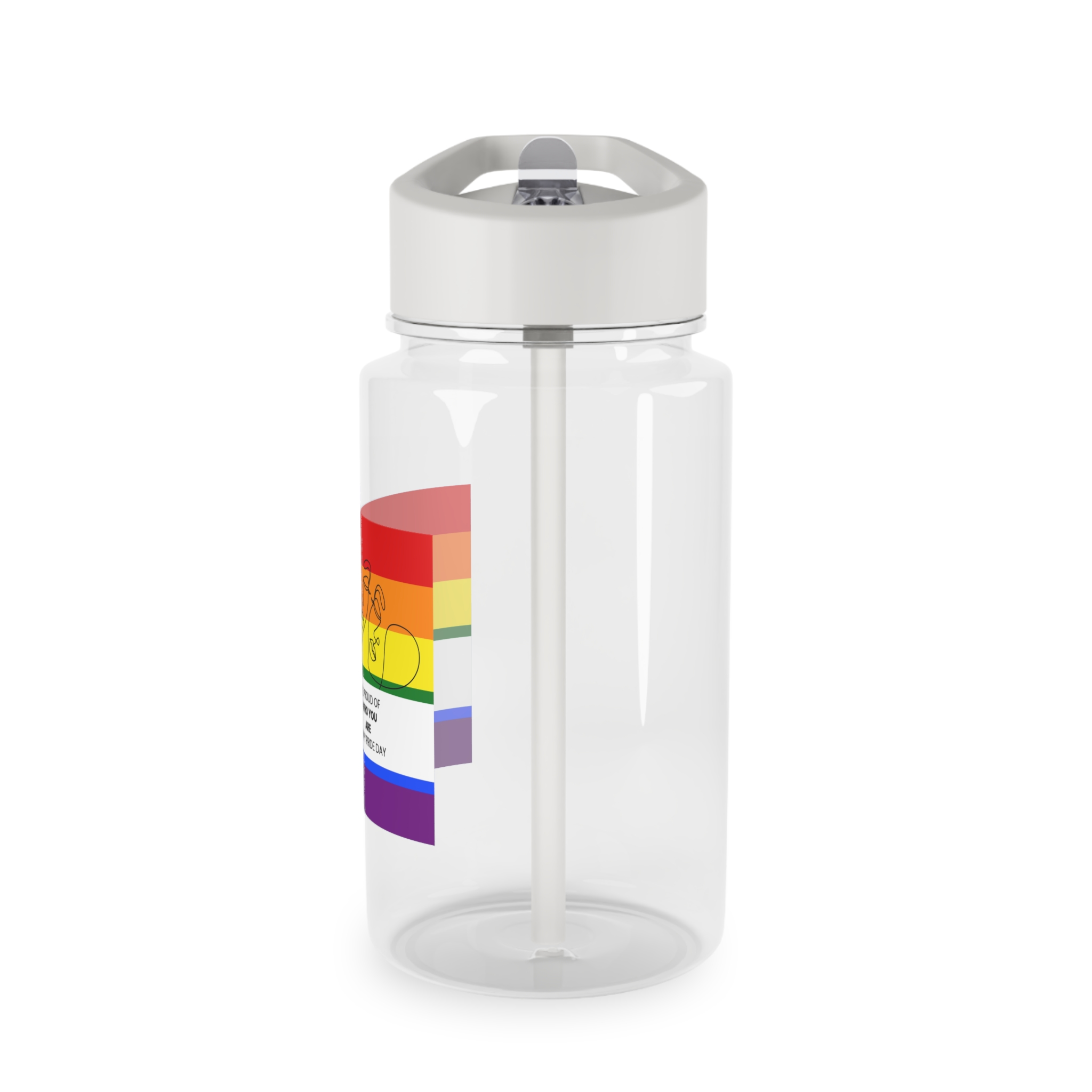Lgbtq Pride Month Celebration Banner Poster Card Design Vector Illustration Tritan Water Bottle - Image 3