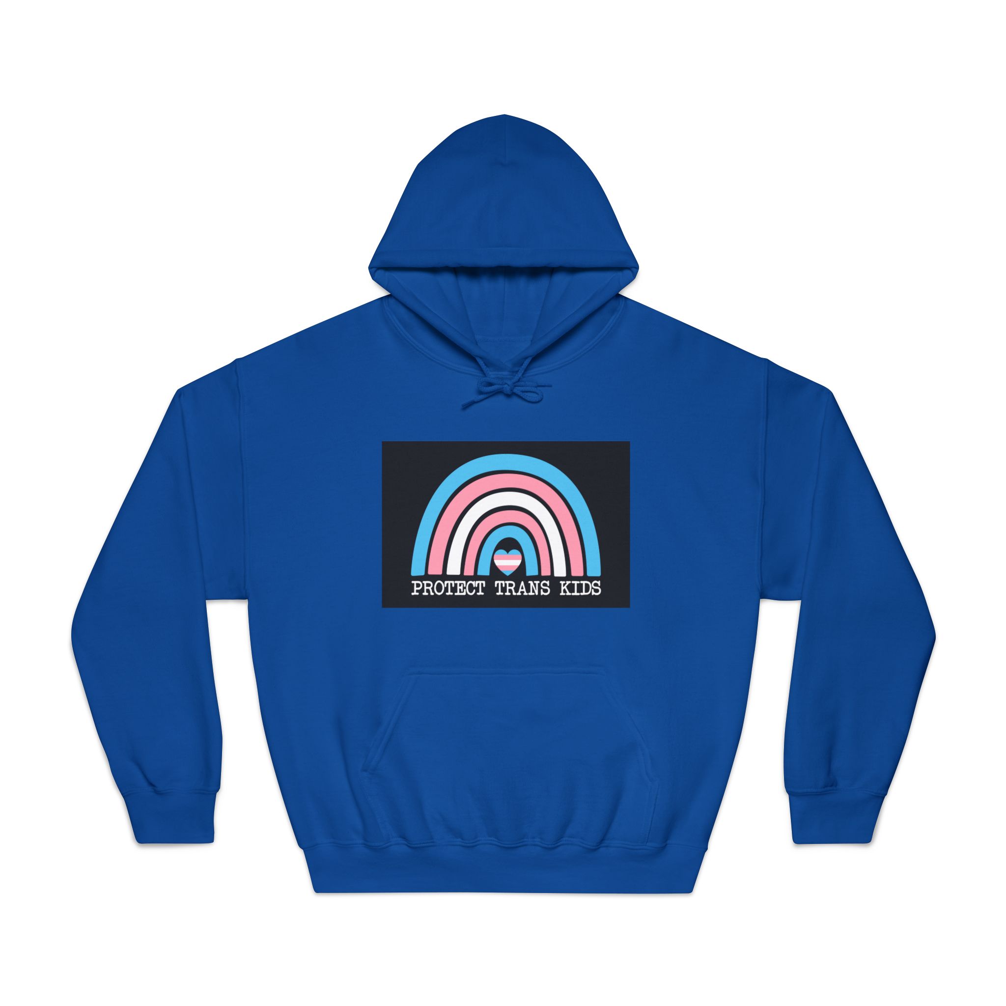 Poster That Says Protection Boys Their Kids Unisex Dryblend Hooded Sweatshirt - Image 25