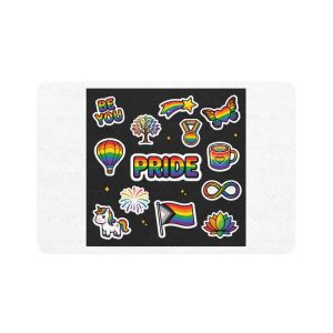 Lesbian Pride Design 20D8BE Pet Food Mat 12x18