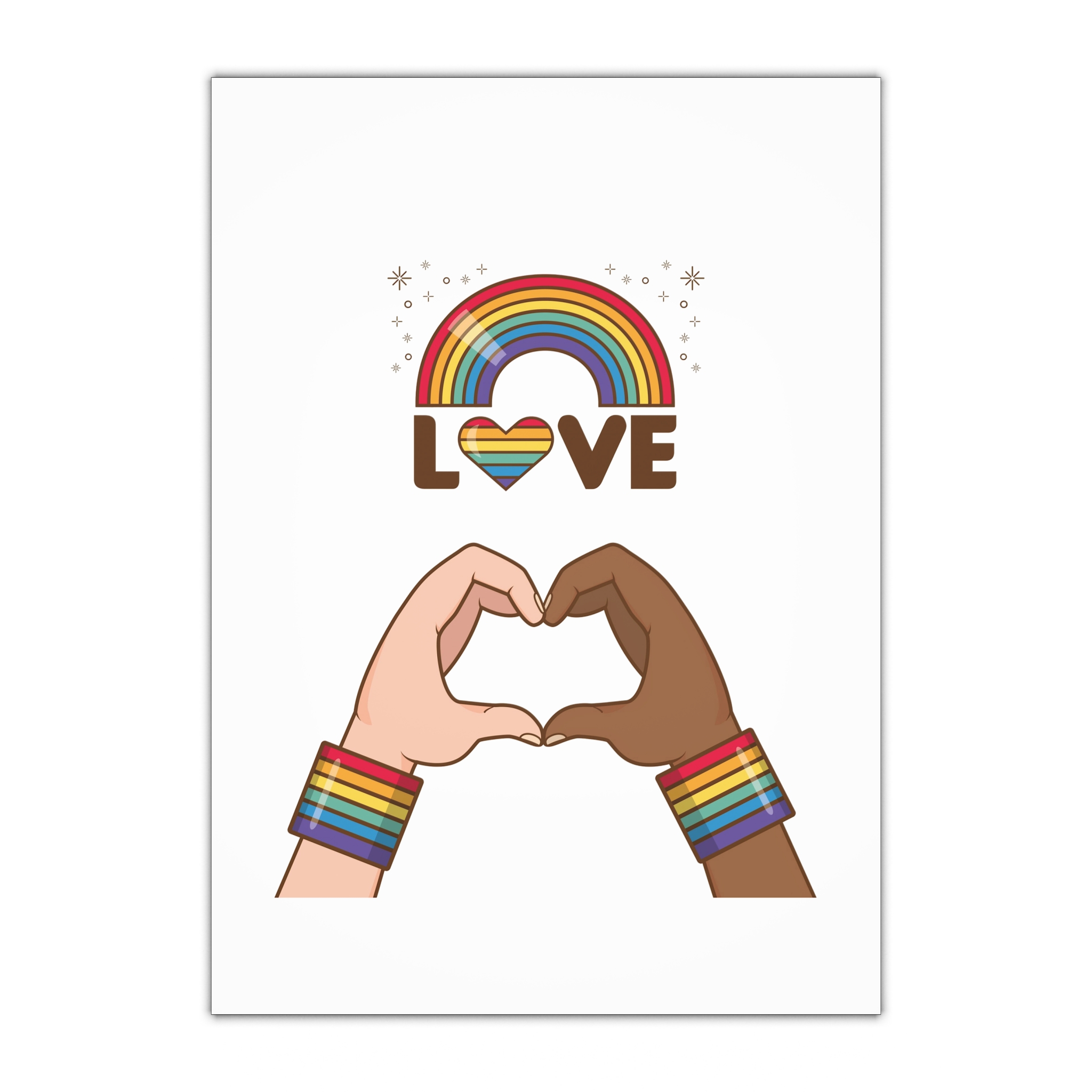 Lgbt Pride Element Collection Gift Wrapping Paper Sheets 1pc