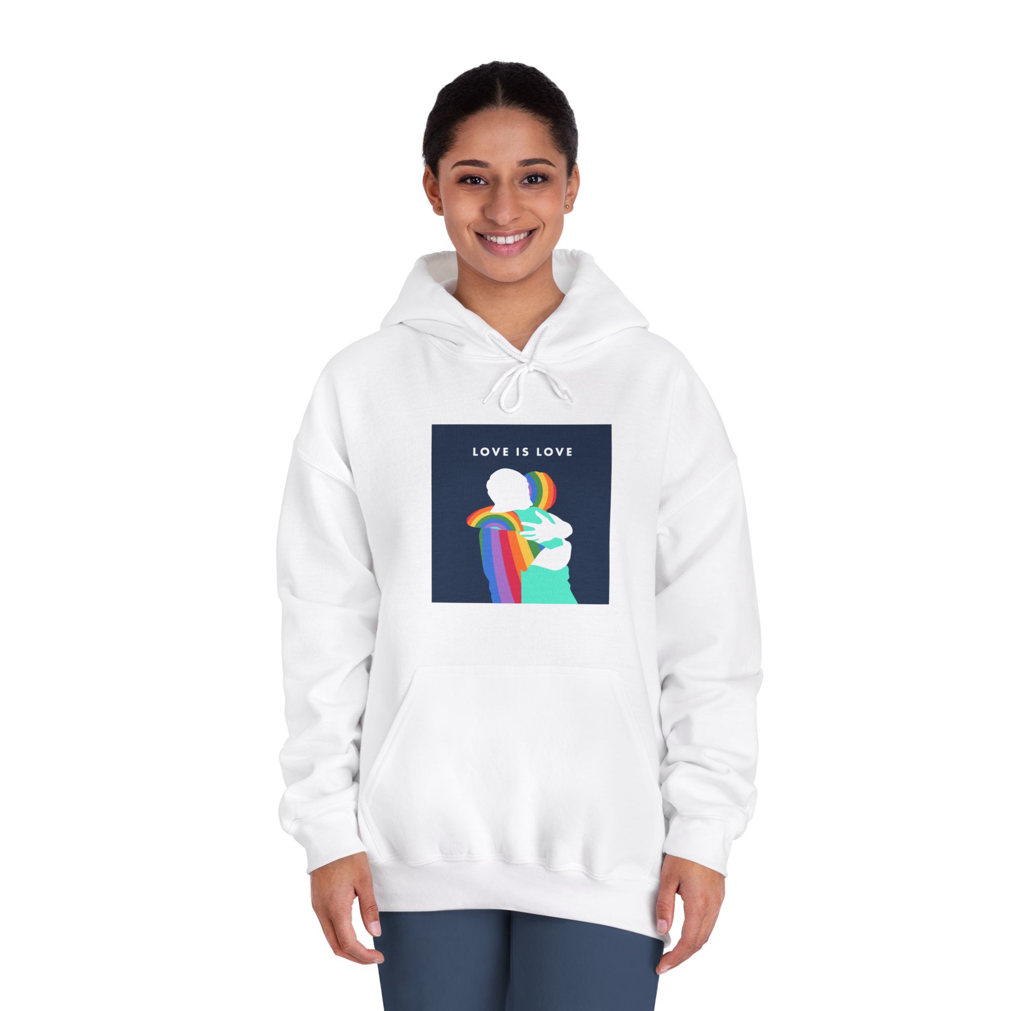 Pride Month 04 Unisex Dryblend Hooded Sweatshirt - Image 4