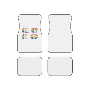 Sunflower Pride Gay Rainbow T Shirt Design Car Mats Set Of 4